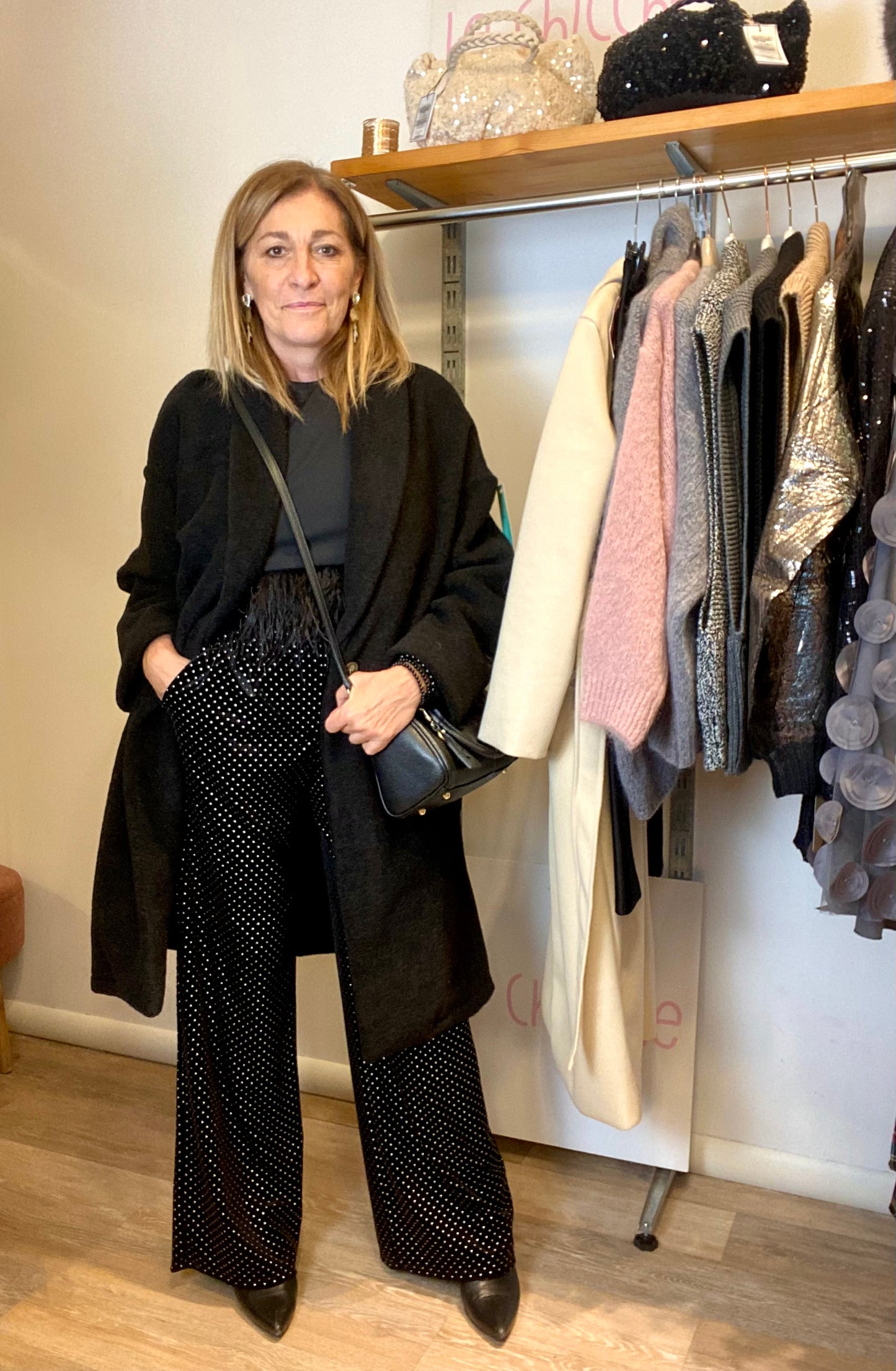Pantalone palazzo borchiette