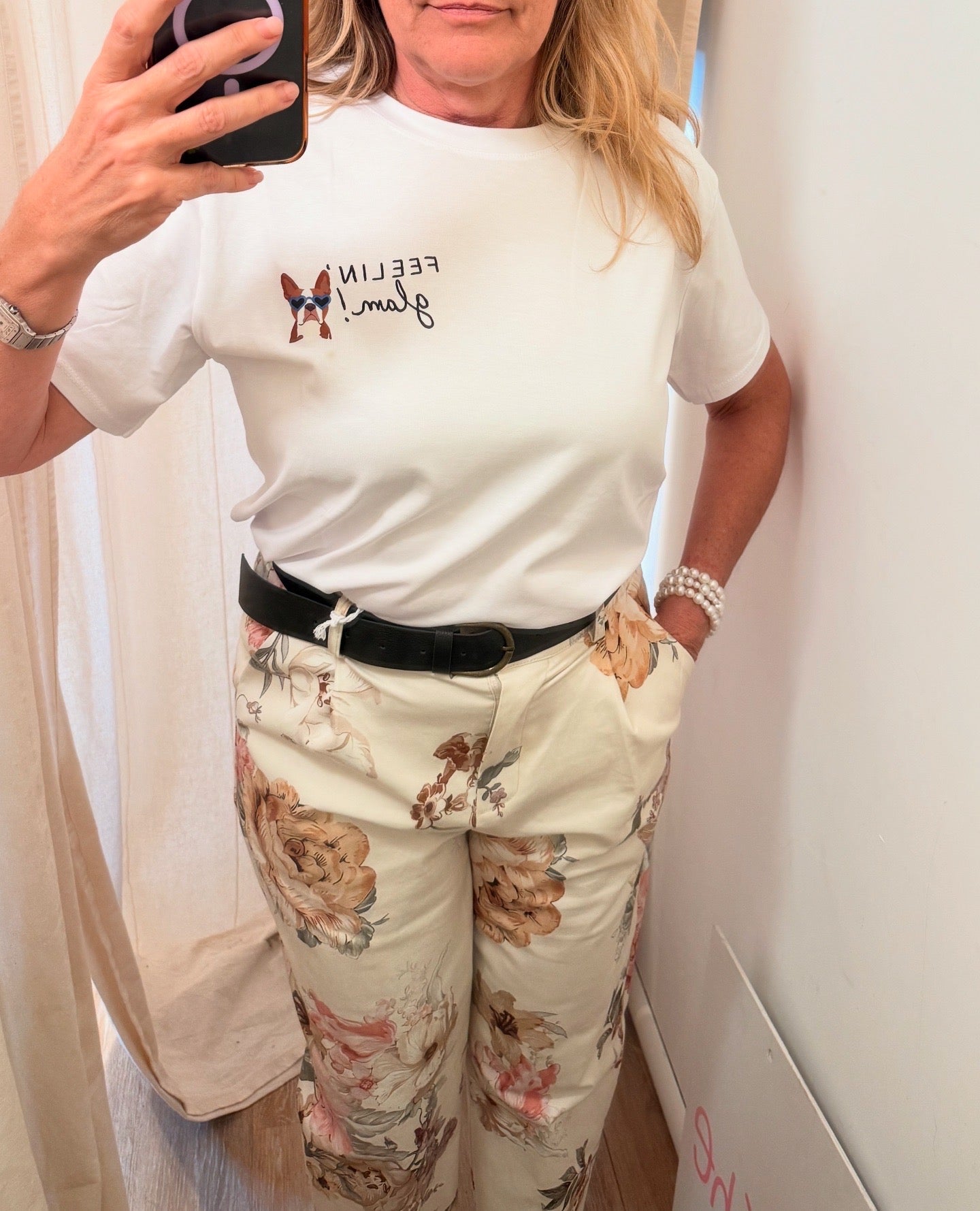 T-shirt Bulldog Feeling glam