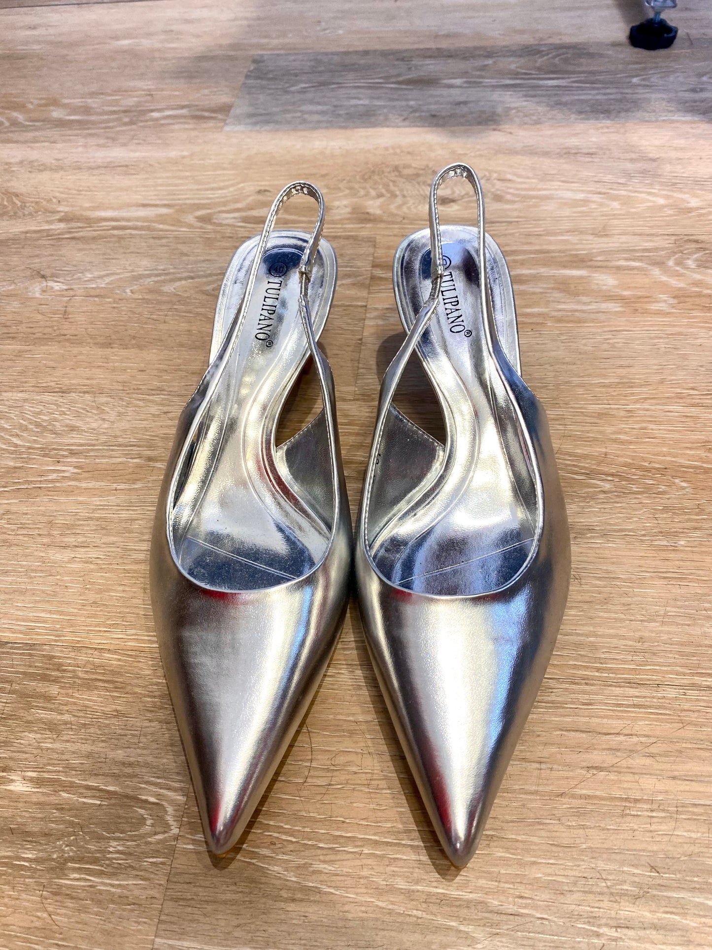 Slingback argento