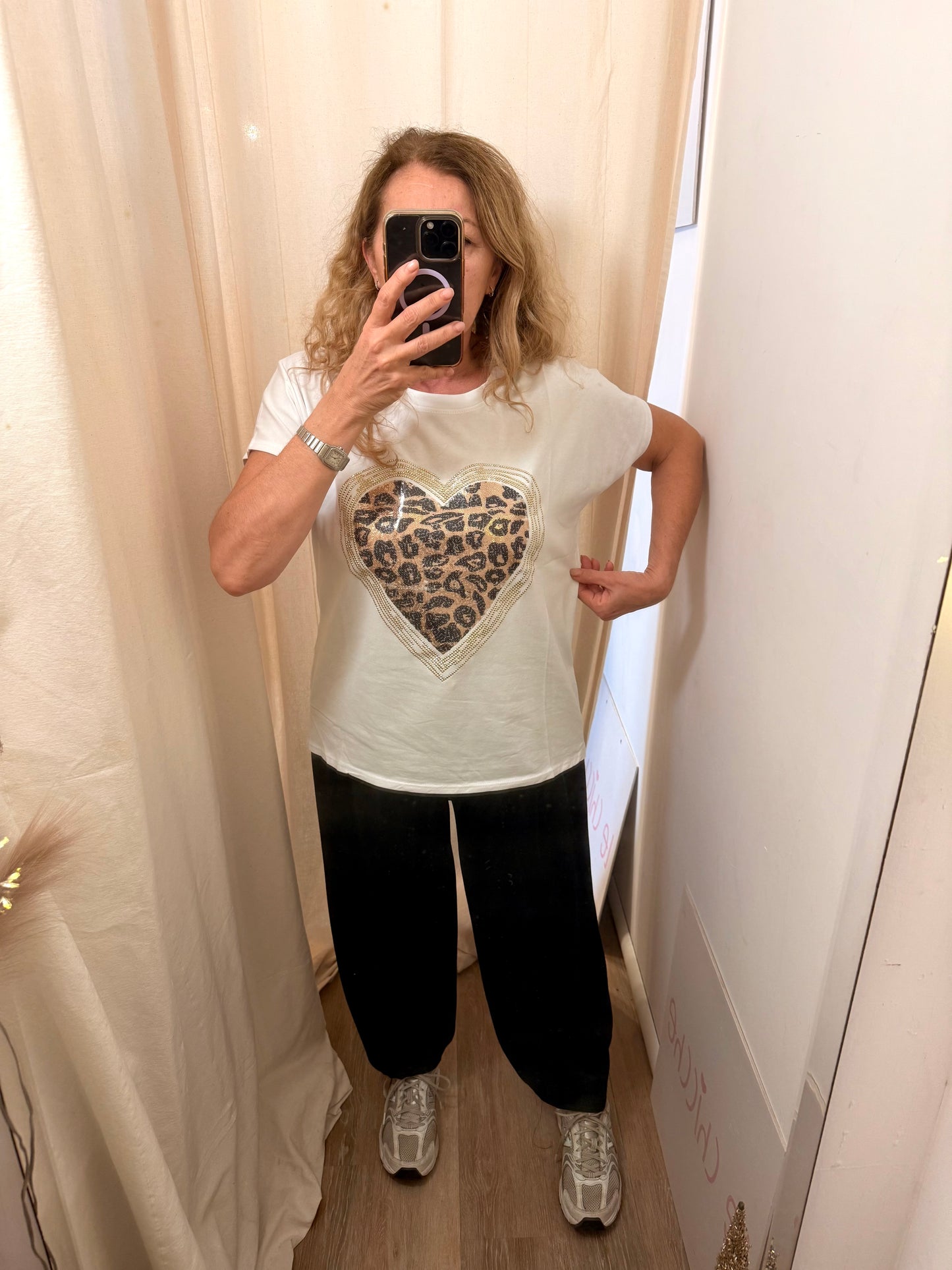 T-shirt over animalier 718142 in saldo