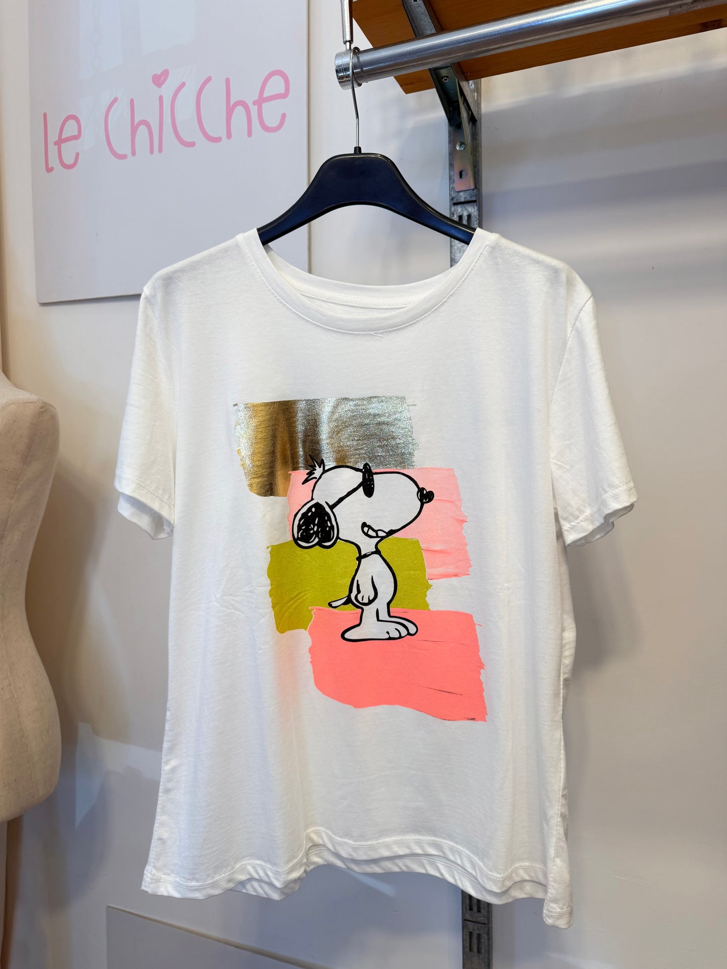 T-shirt Snoopy rosa