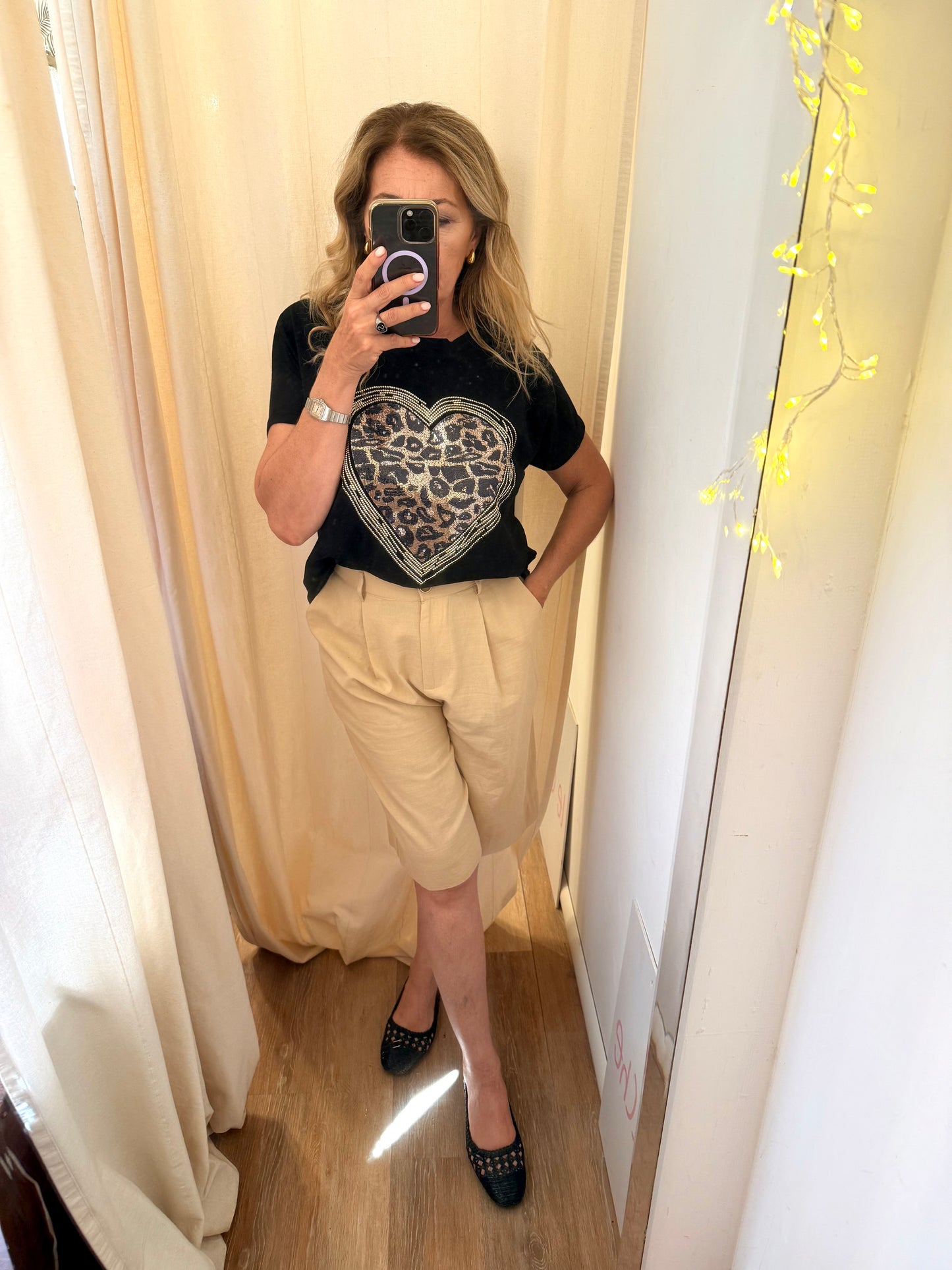 T-shirt over animalier 718142 in saldo