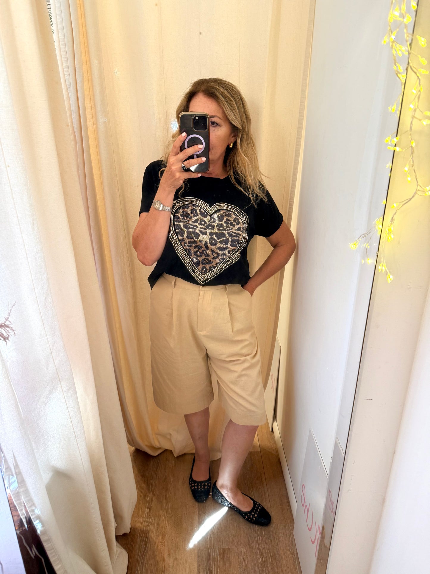 T-shirt over animalier 718142 in saldo