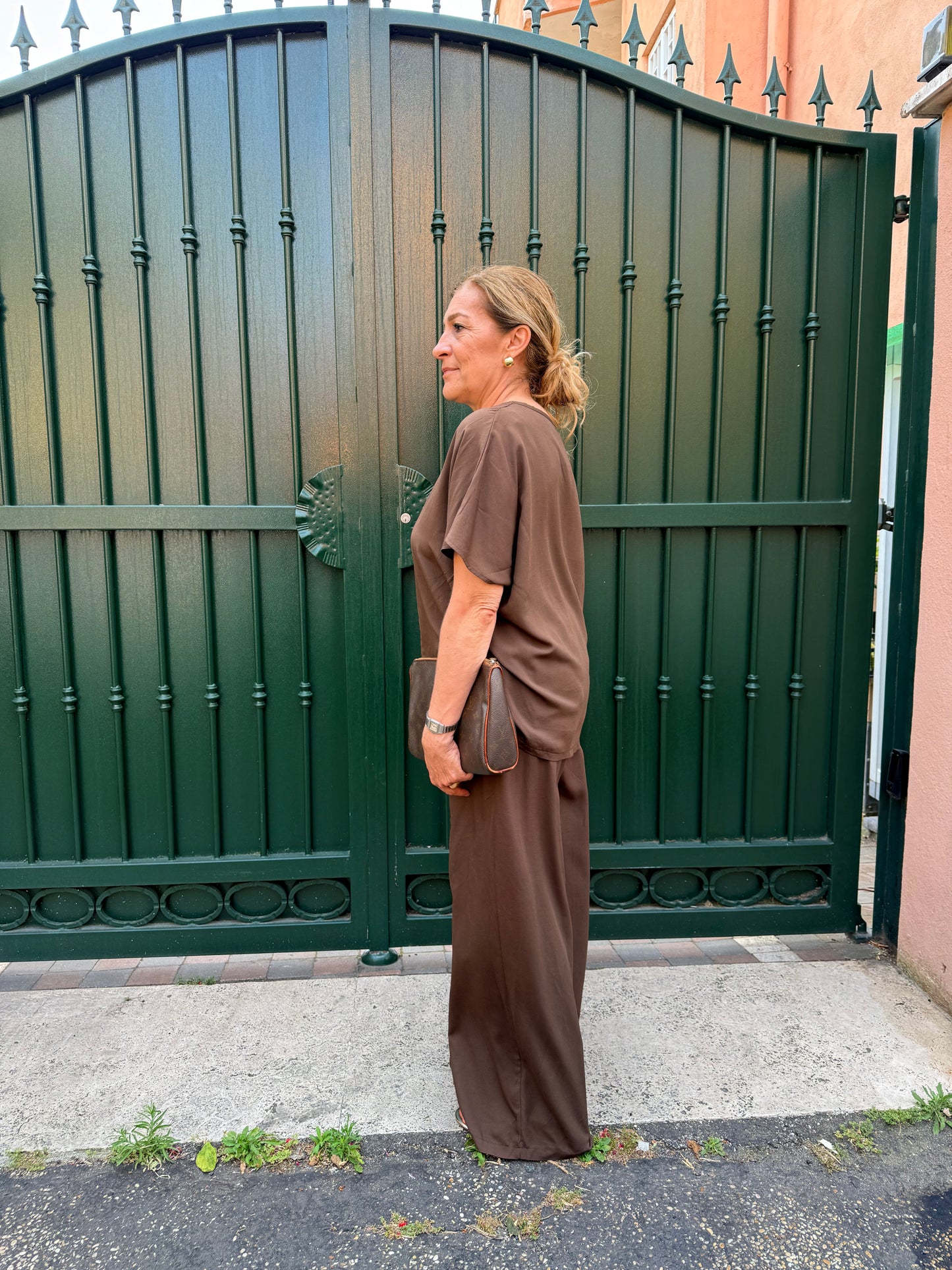 SALDI Ginevra completo misto lino