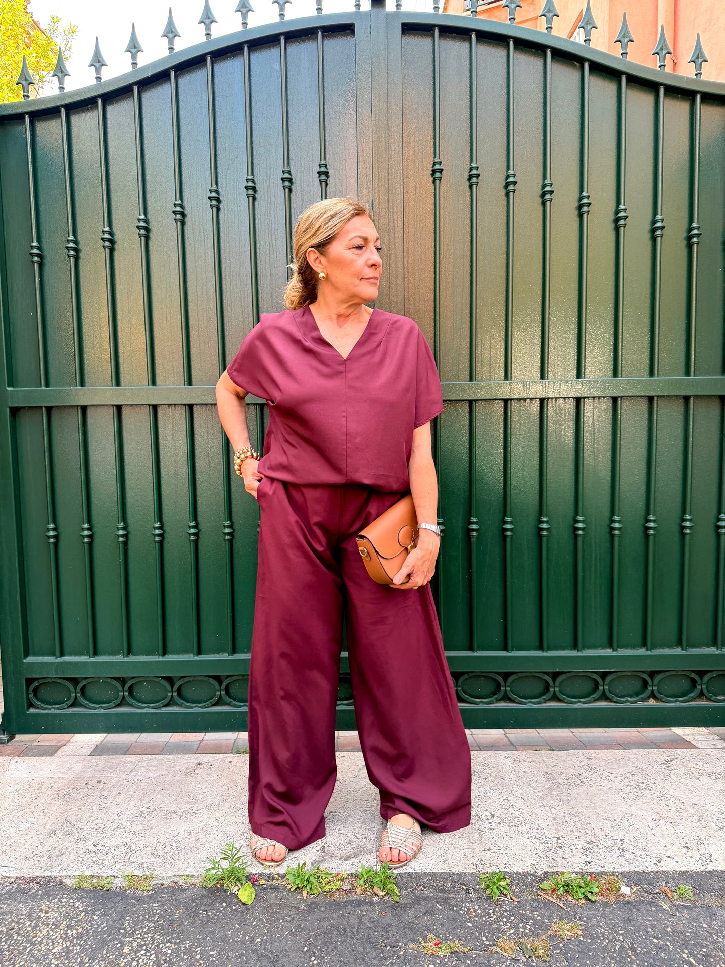 SALDI Ginevra completo misto lino