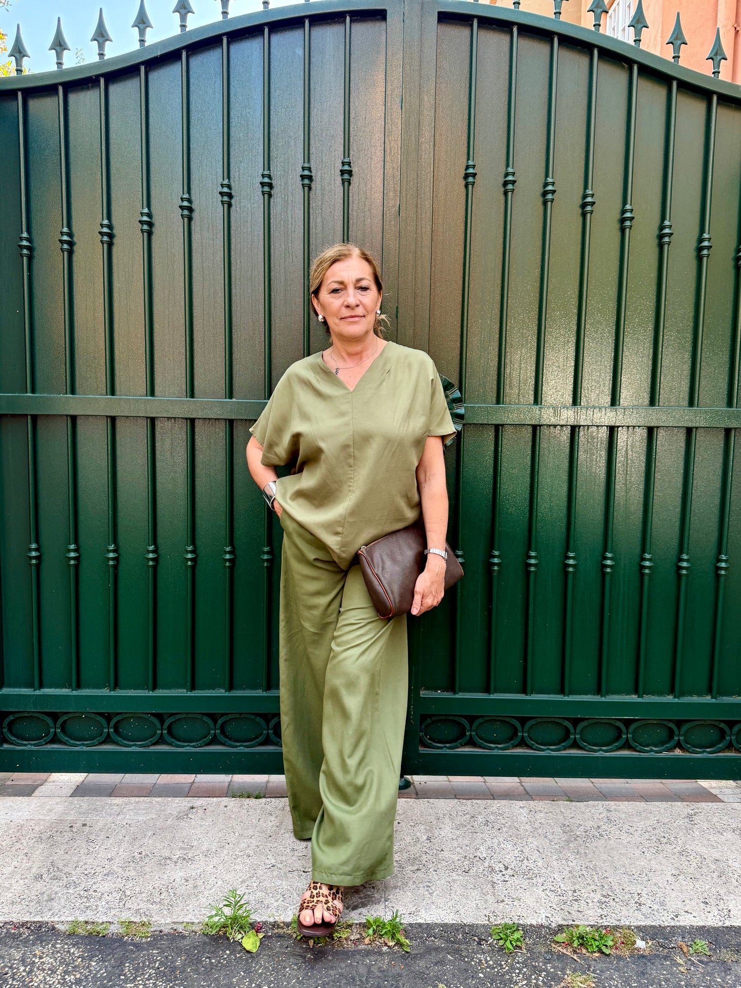 SALDI Ginevra completo misto lino