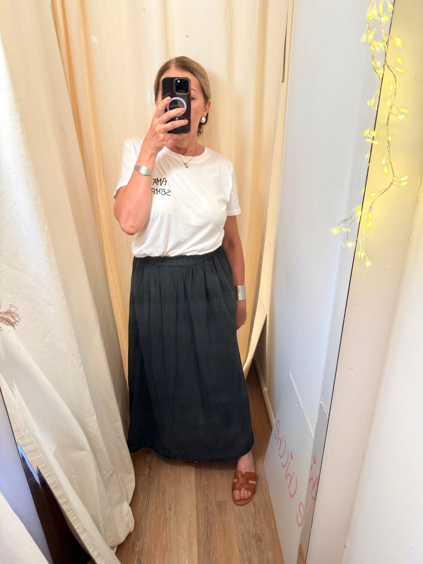 SALDI|Gonna lunga in viscosa Priscilla