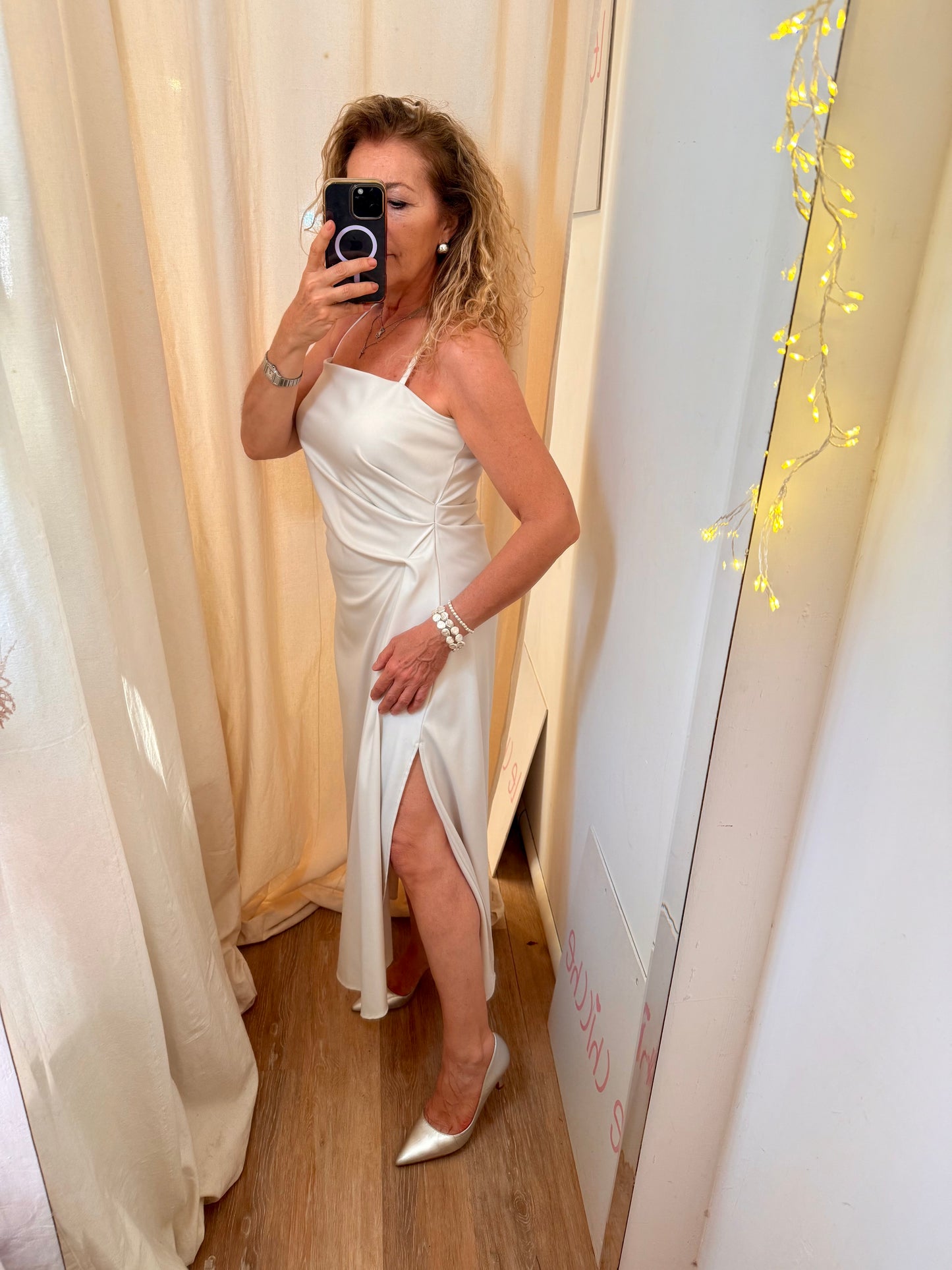 SALDI|Abito Lumina bianco latte sconto 80%