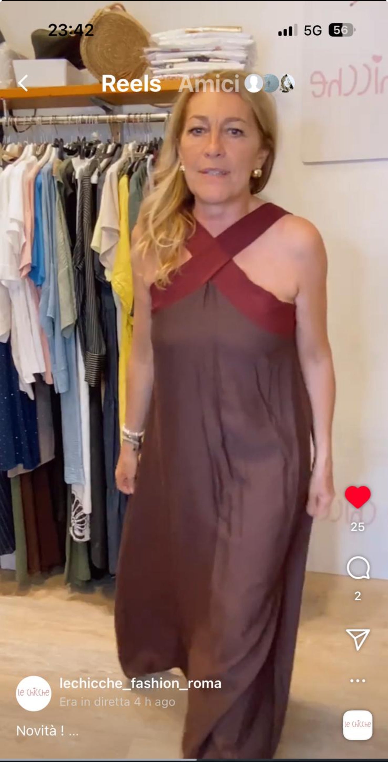 SALDI|Abito lungo Beatrice sconto 50%