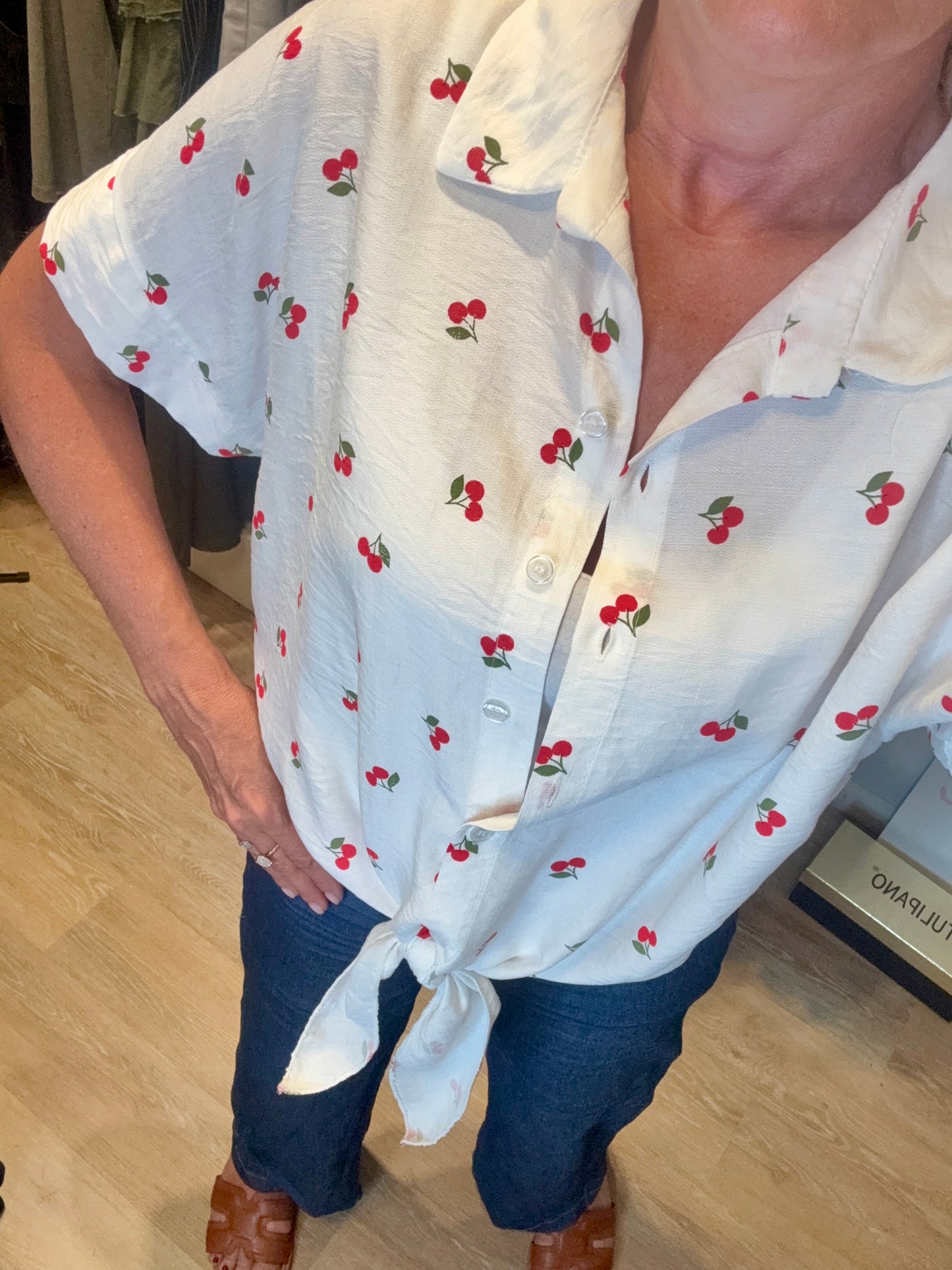 Camicia ciliegie 🍒 nodo