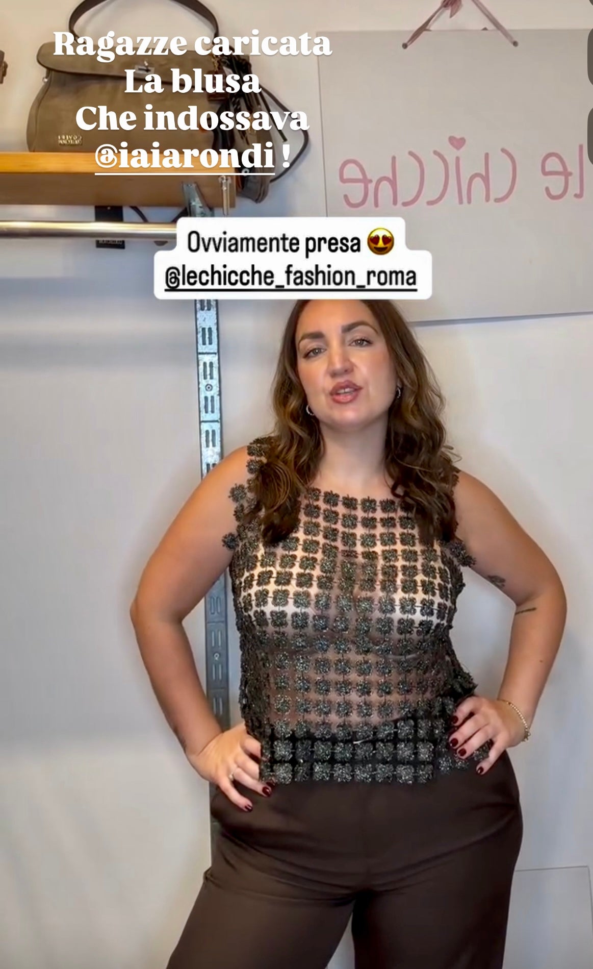 Blusa lamè Iaia