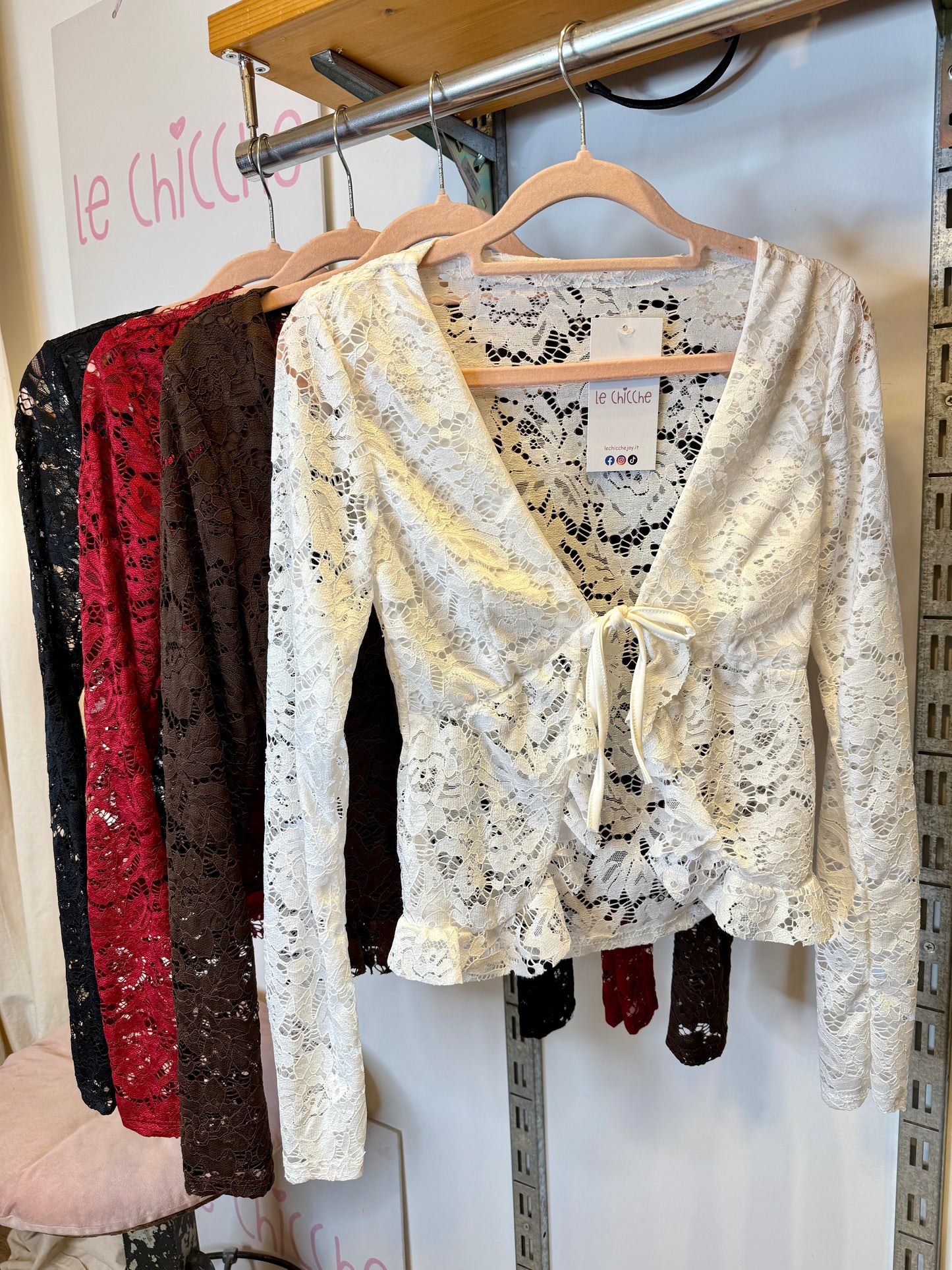 Blusa in pizzo