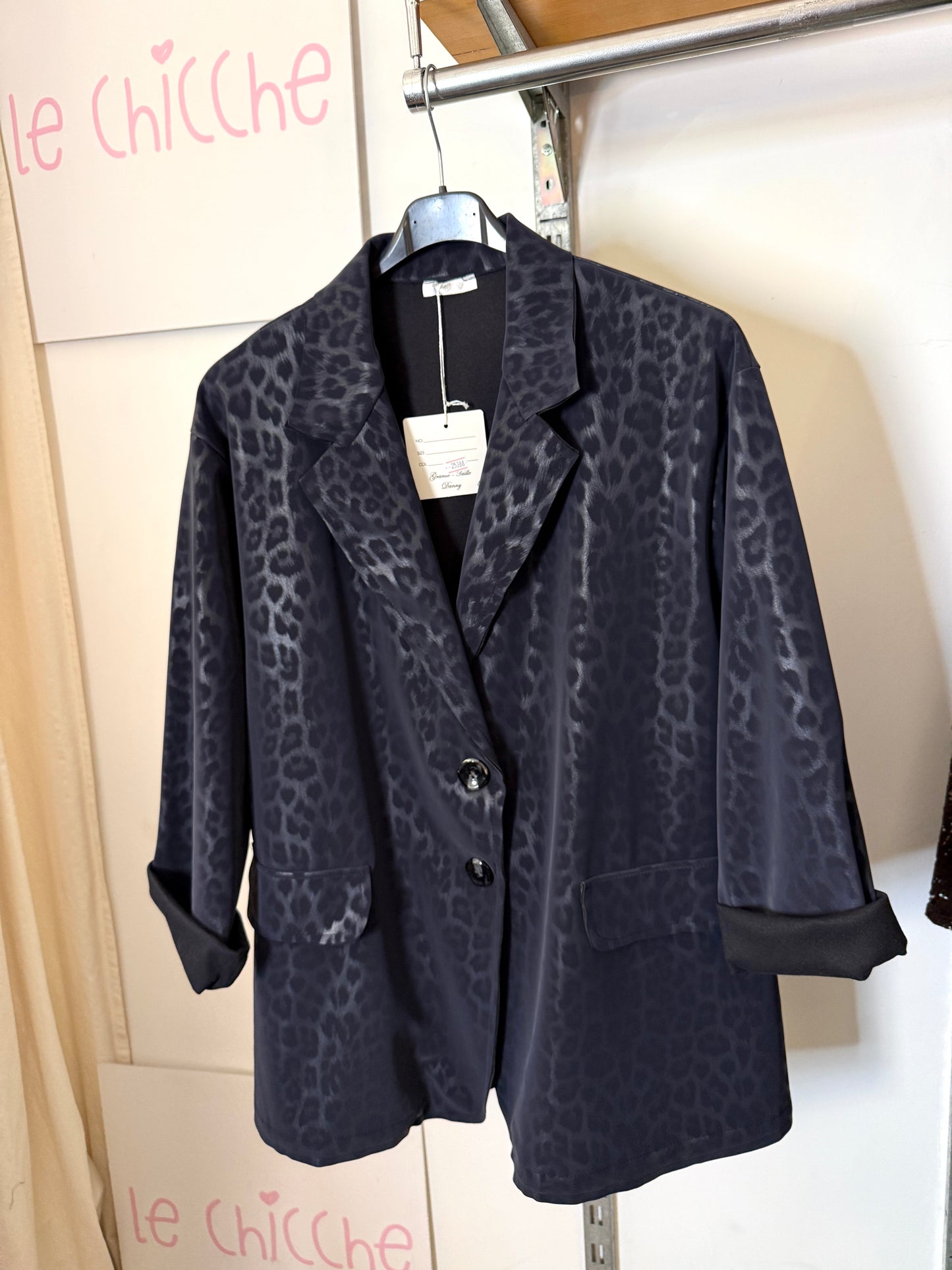 Giacca impermeabile animalier Curvy