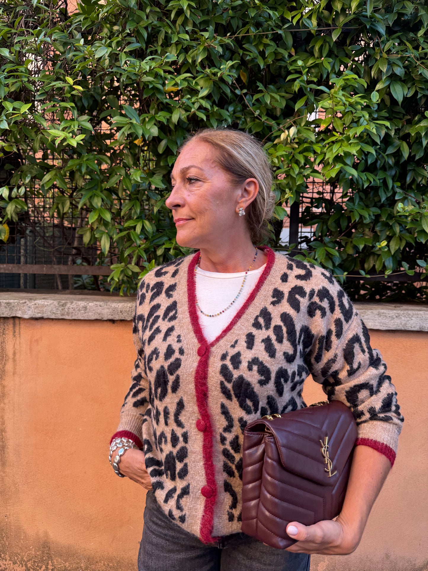 Cardigan animalier