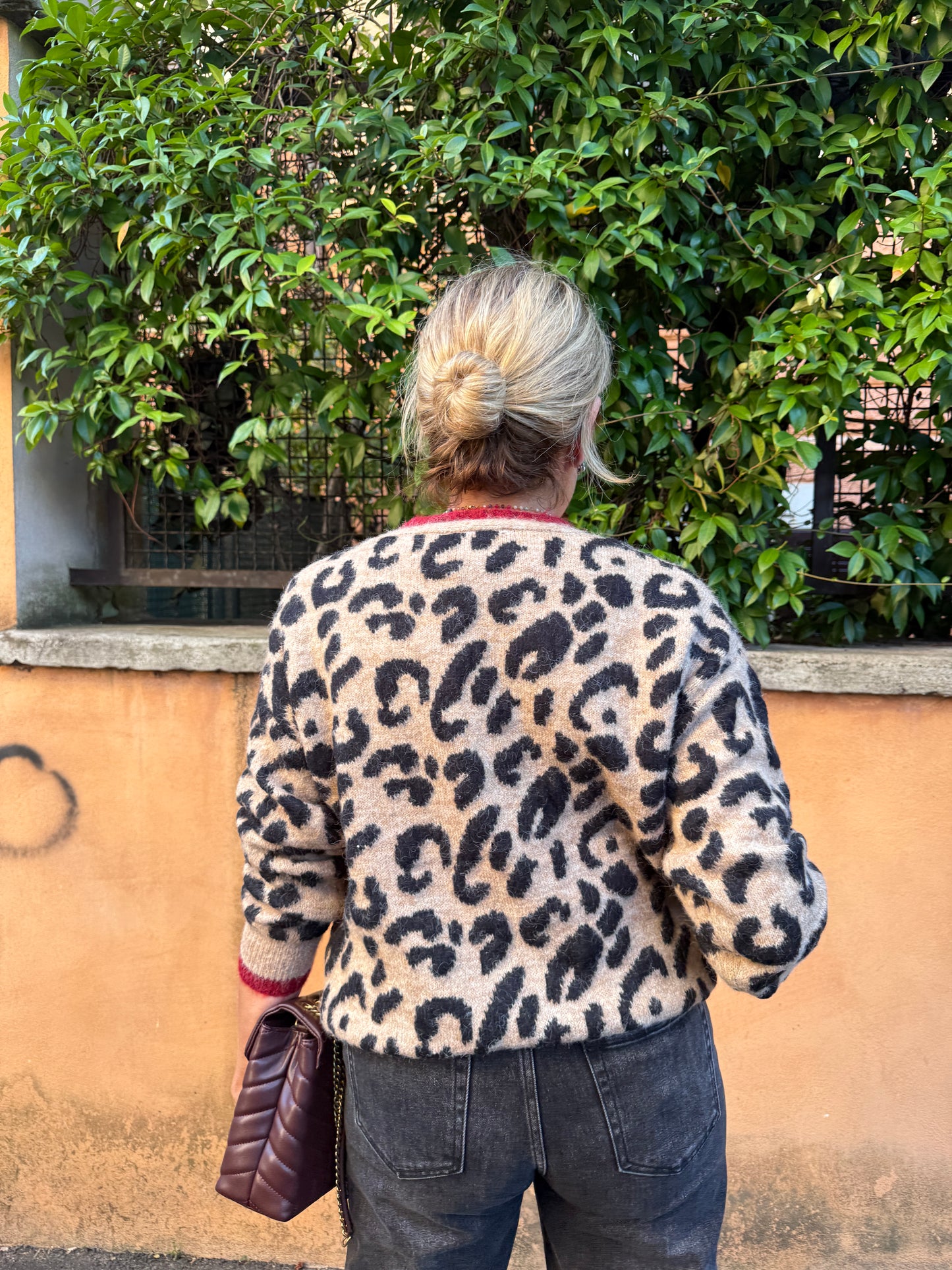 Cardigan animalier