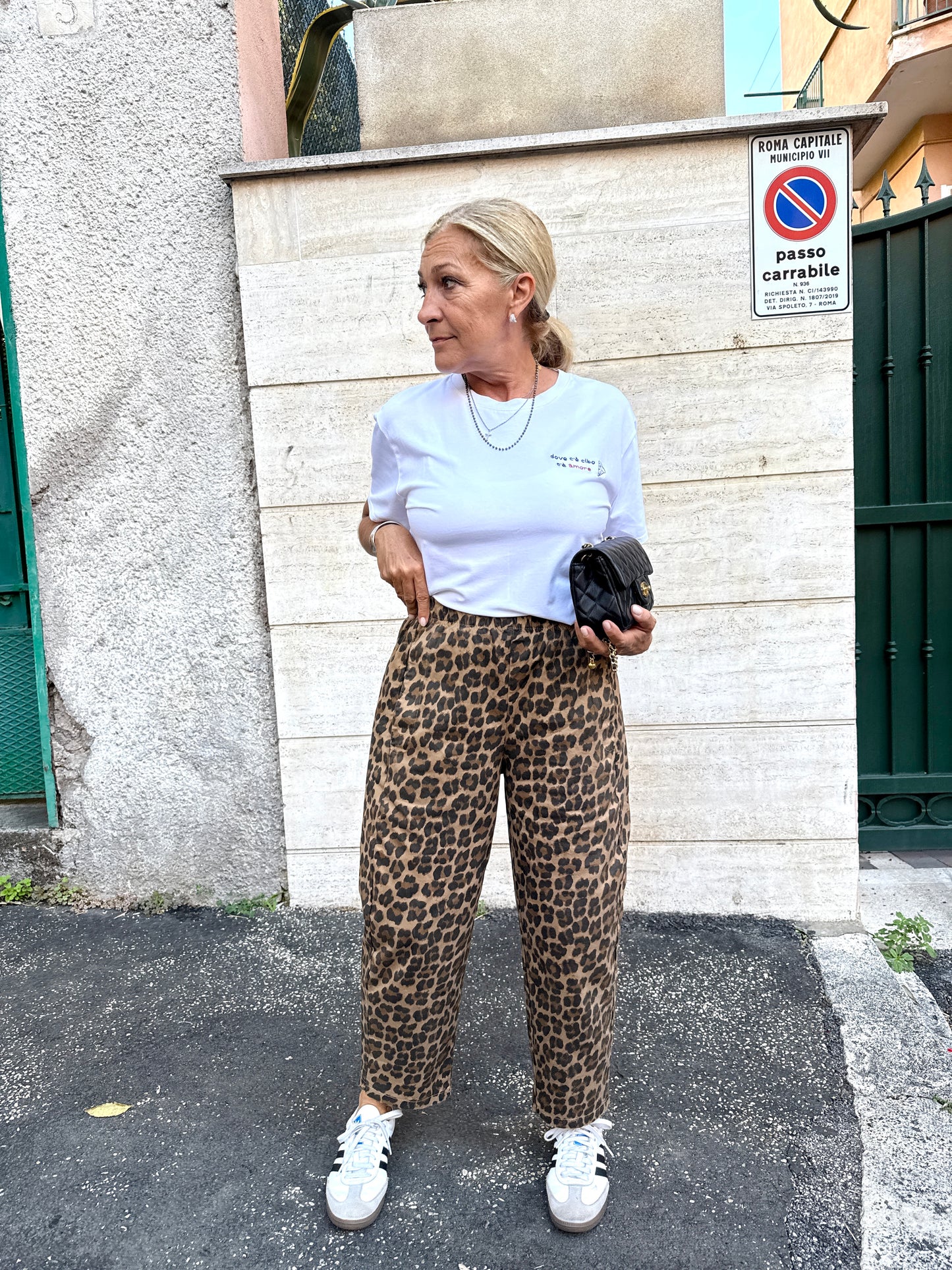 Pantaloni Ovetto animalier