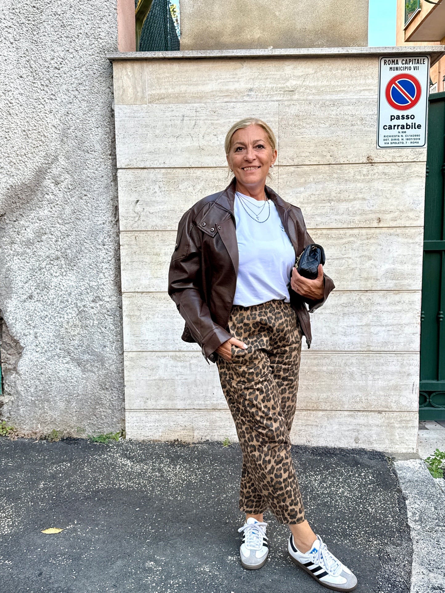 Pantaloni Ovetto animalier