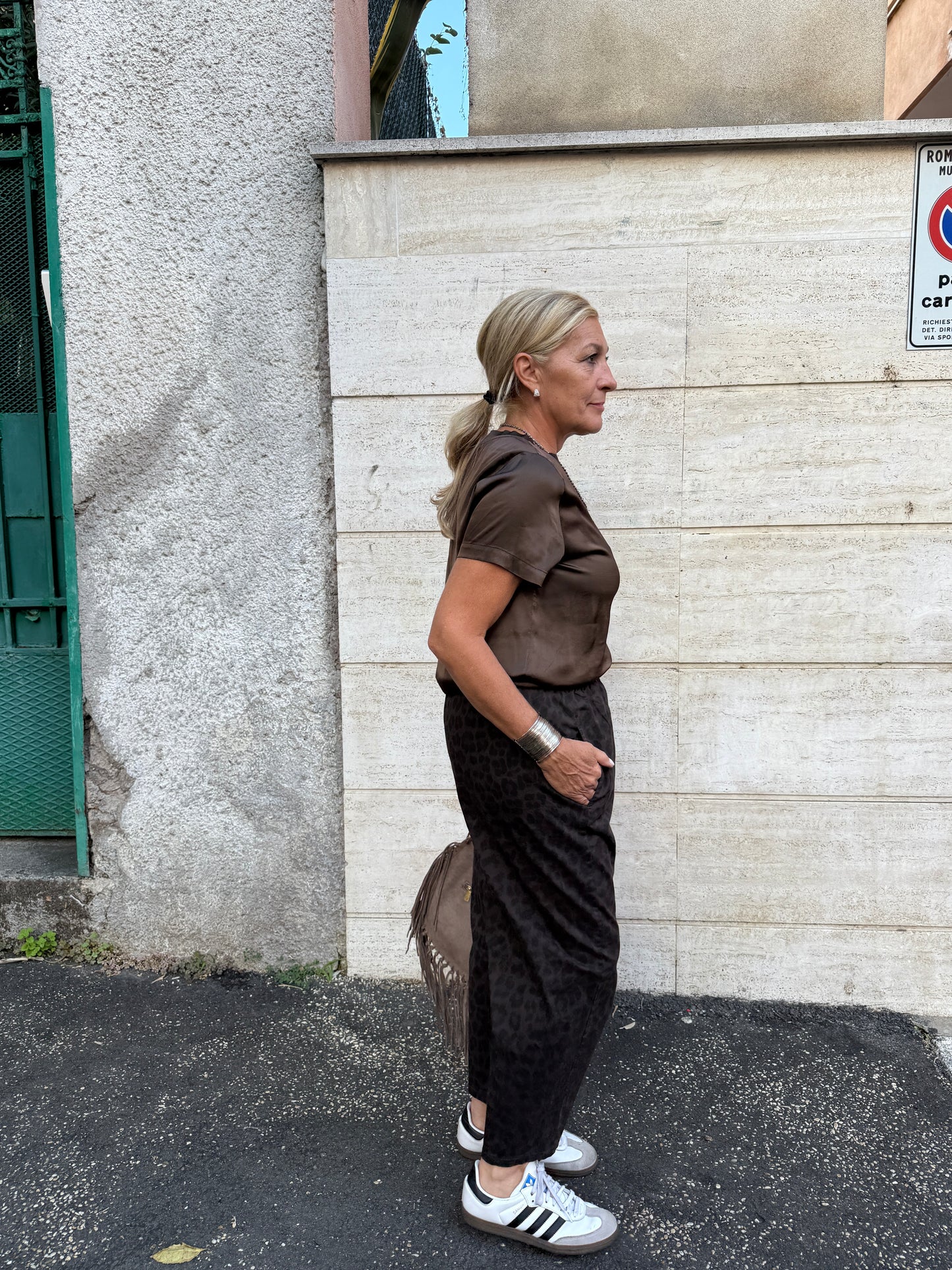 Pantaloni Ovetto animalier