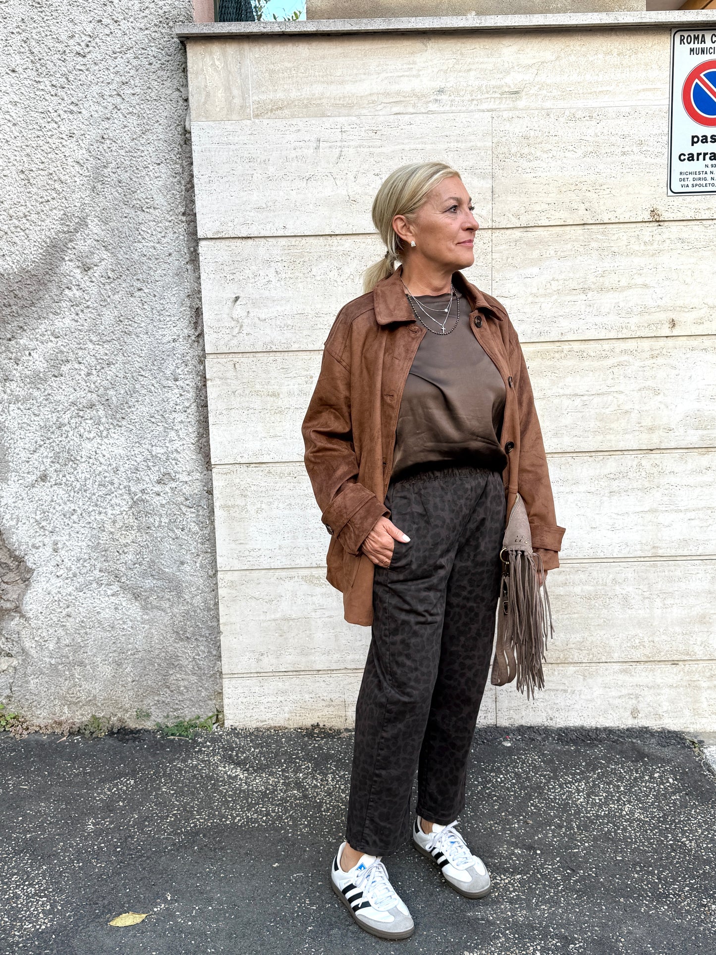 Pantaloni Ovetto animalier