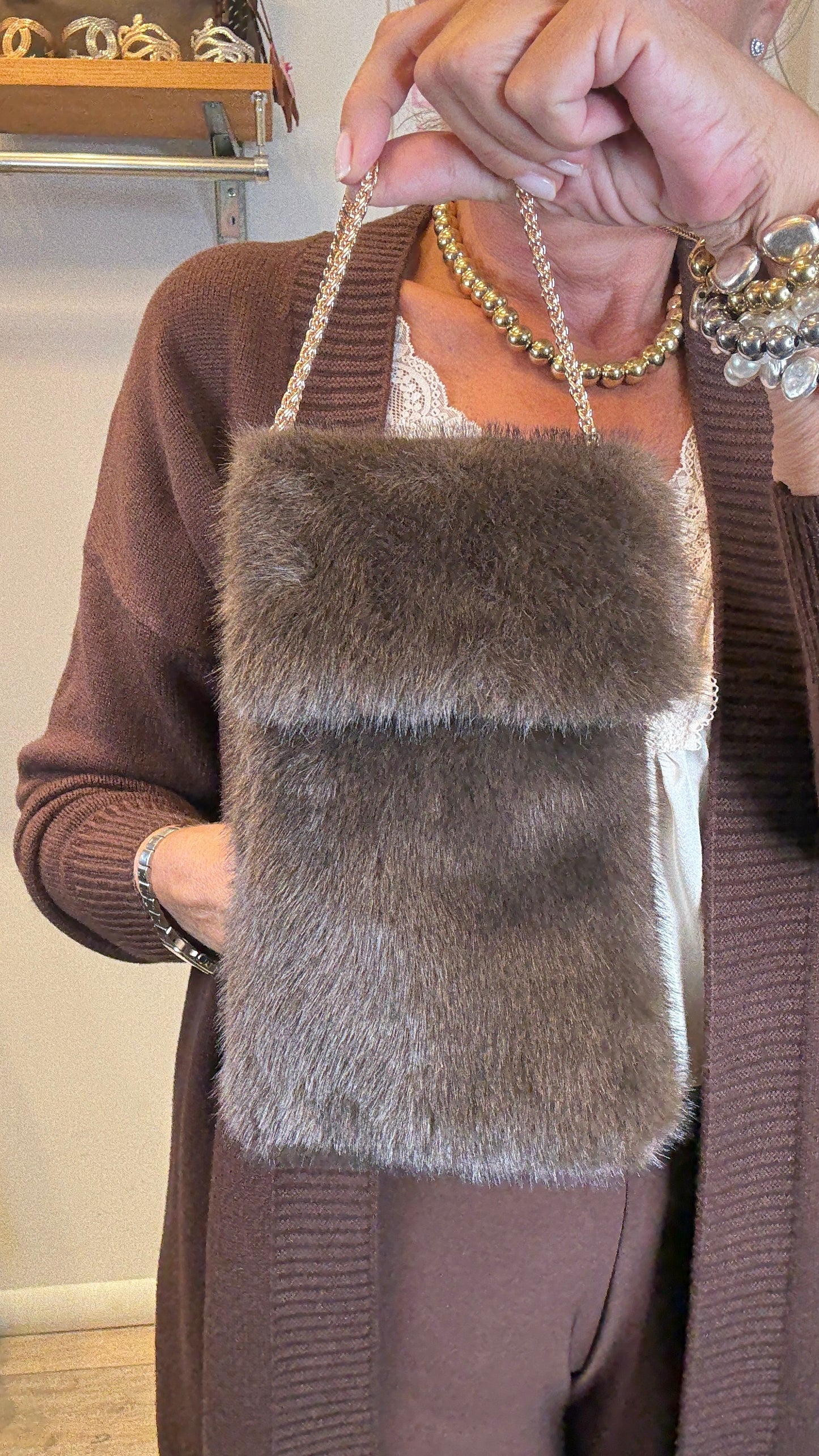 Bag porta cellulare eco Fur