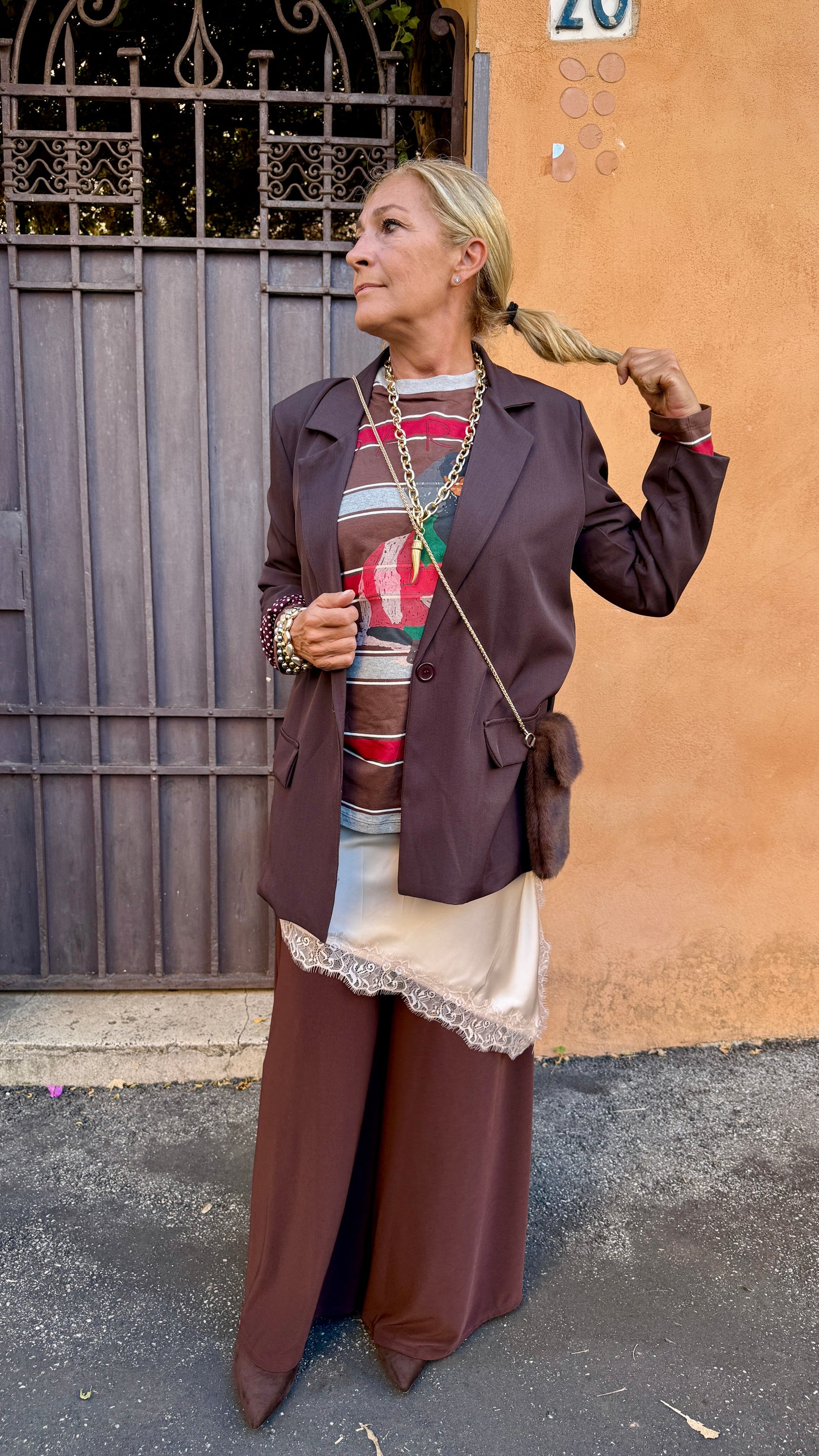 Blazer marrone freddo