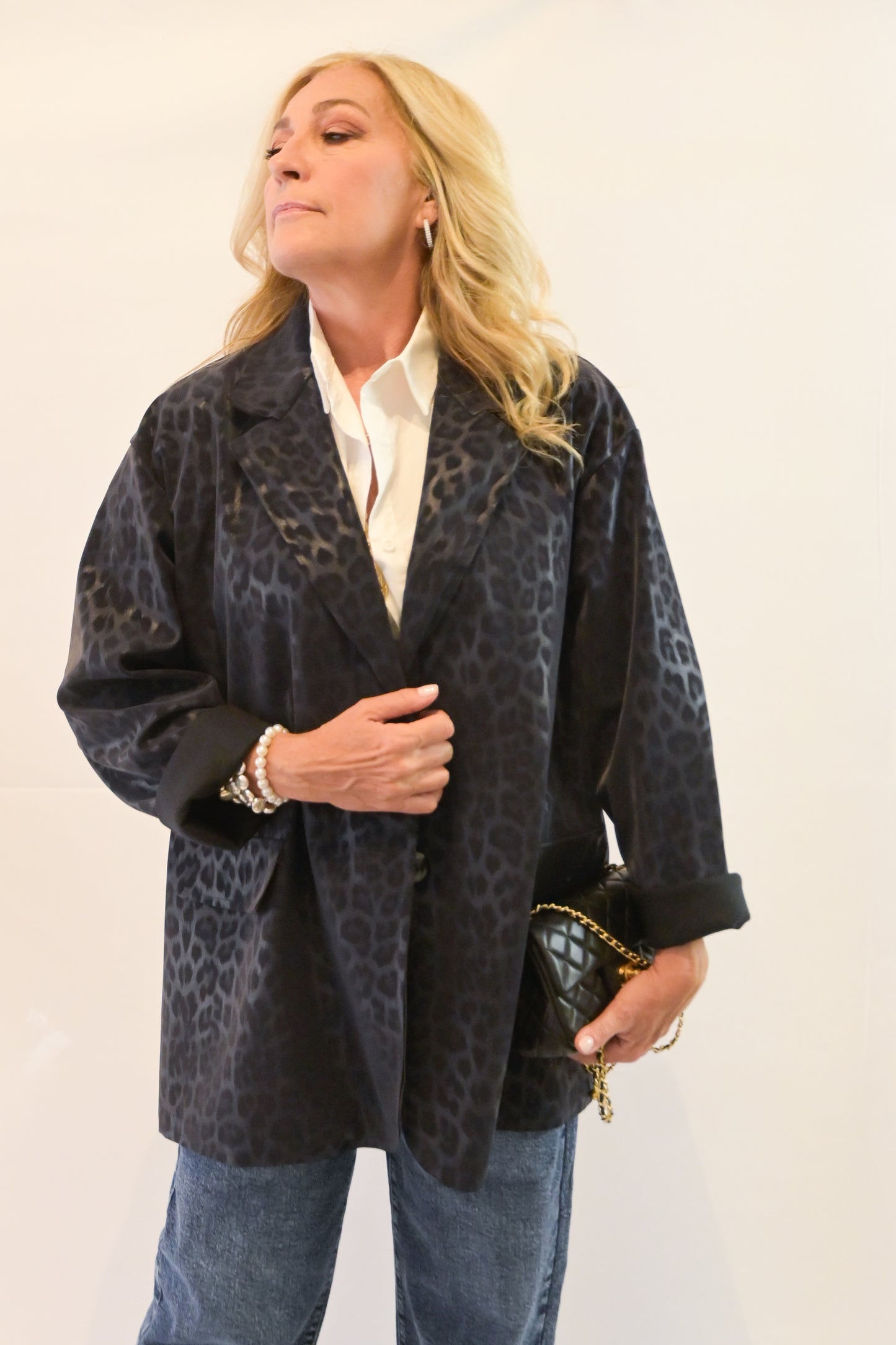 Giacca impermeabile animalier Curvy