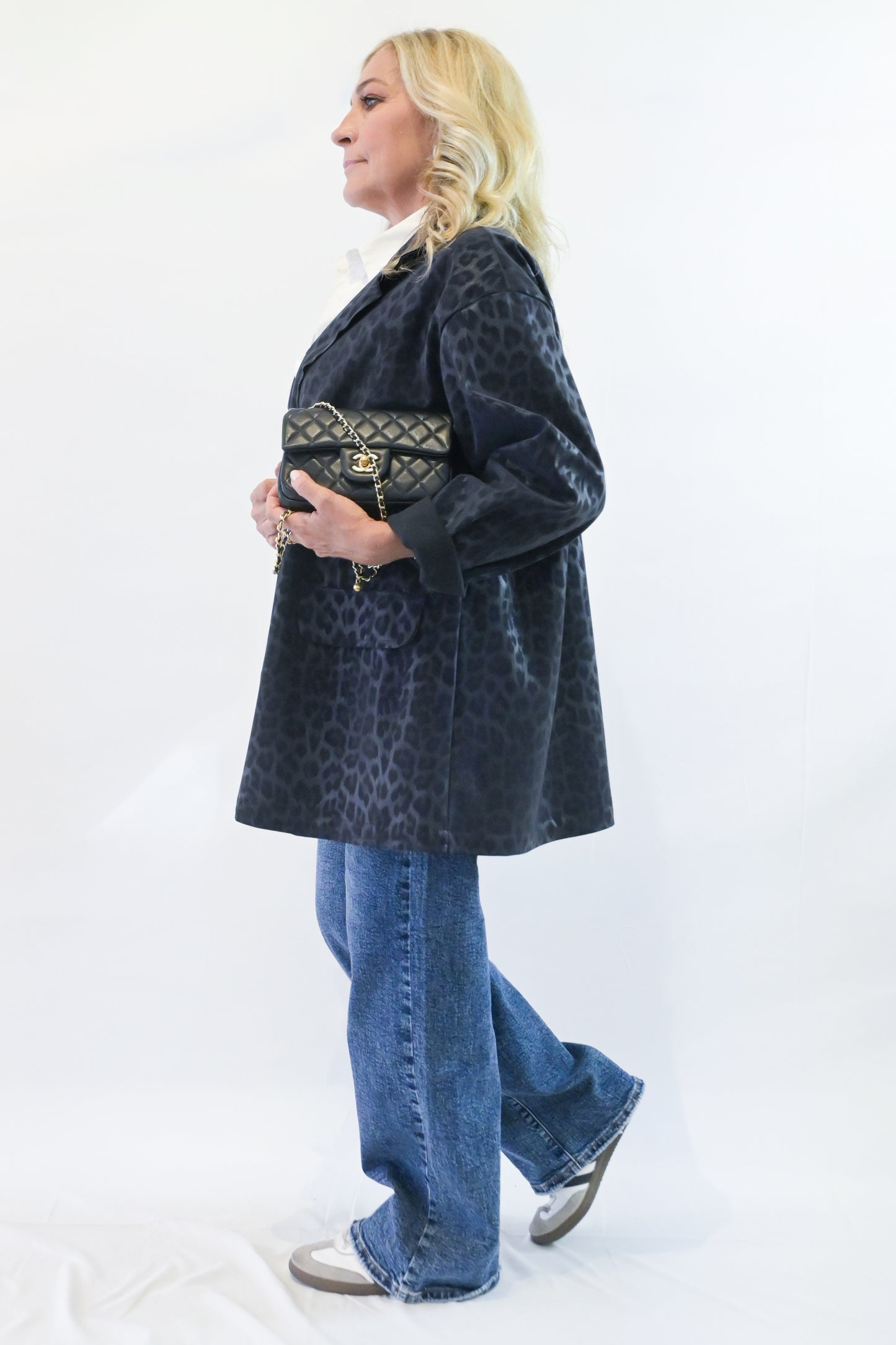 Giacca impermeabile animalier Curvy