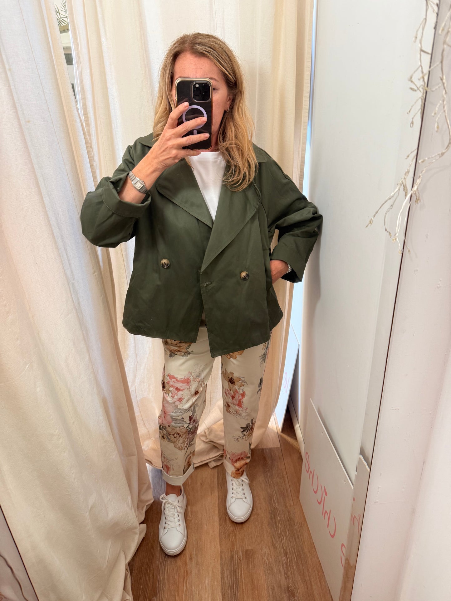 Pantalone a fiori