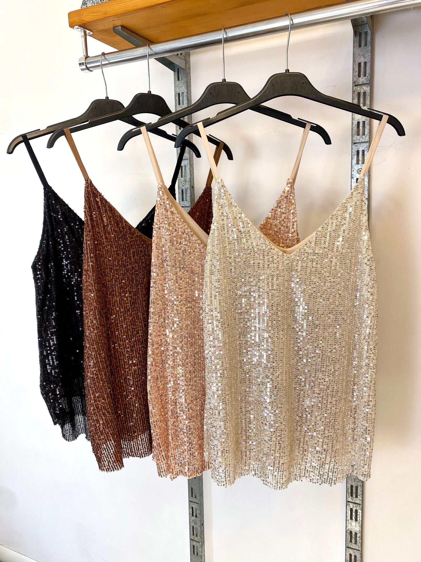 Top in paillettes