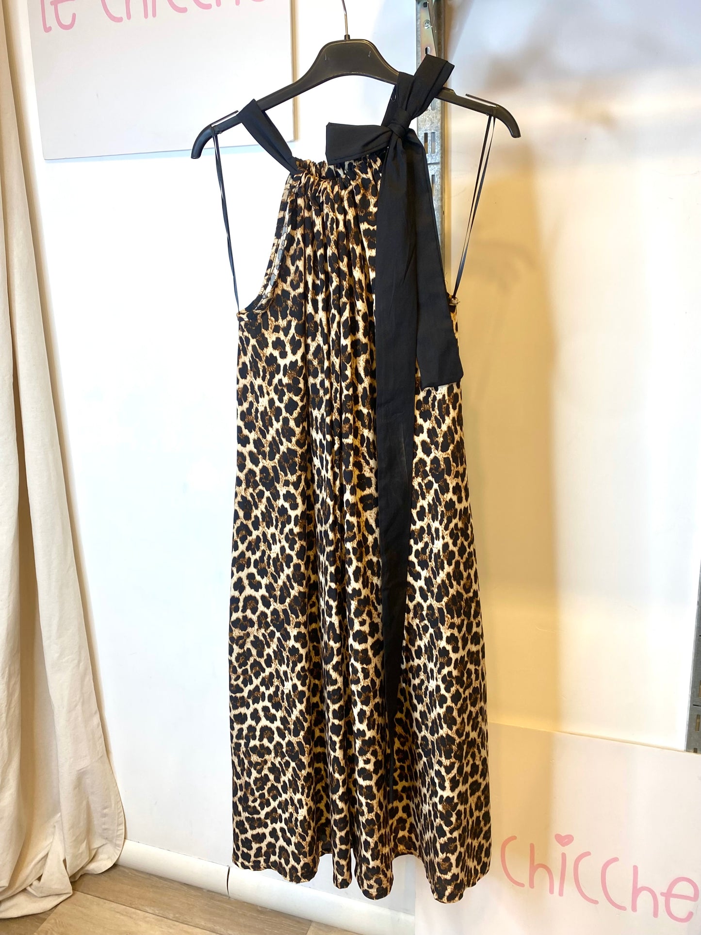Abito fiocco animalier e zebra