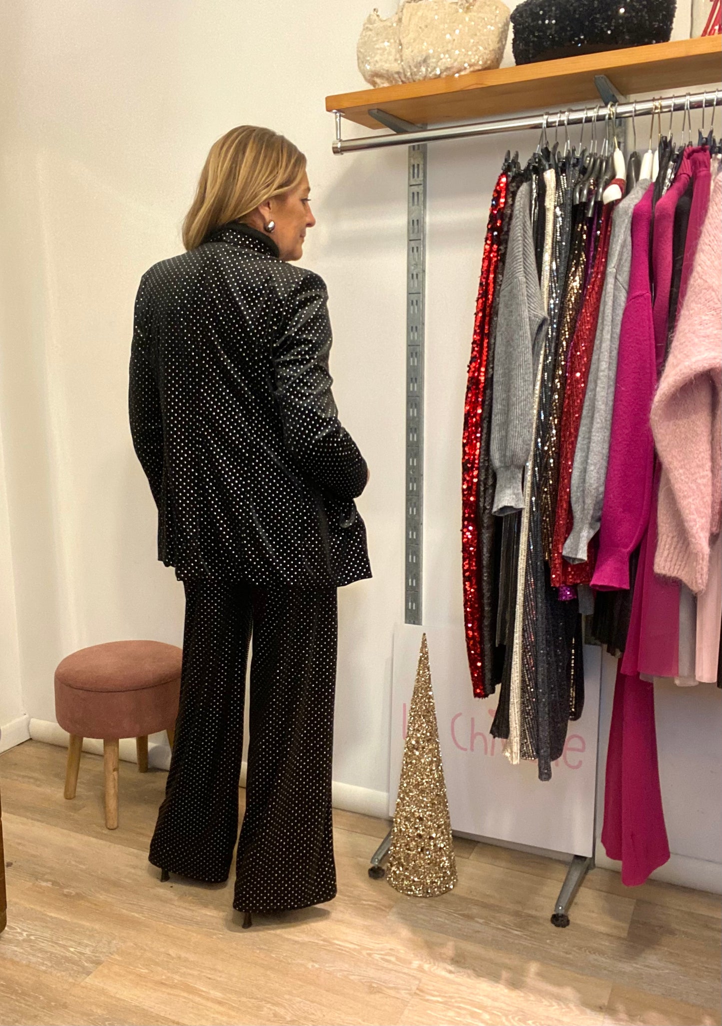 Pantalone palazzo borchiette