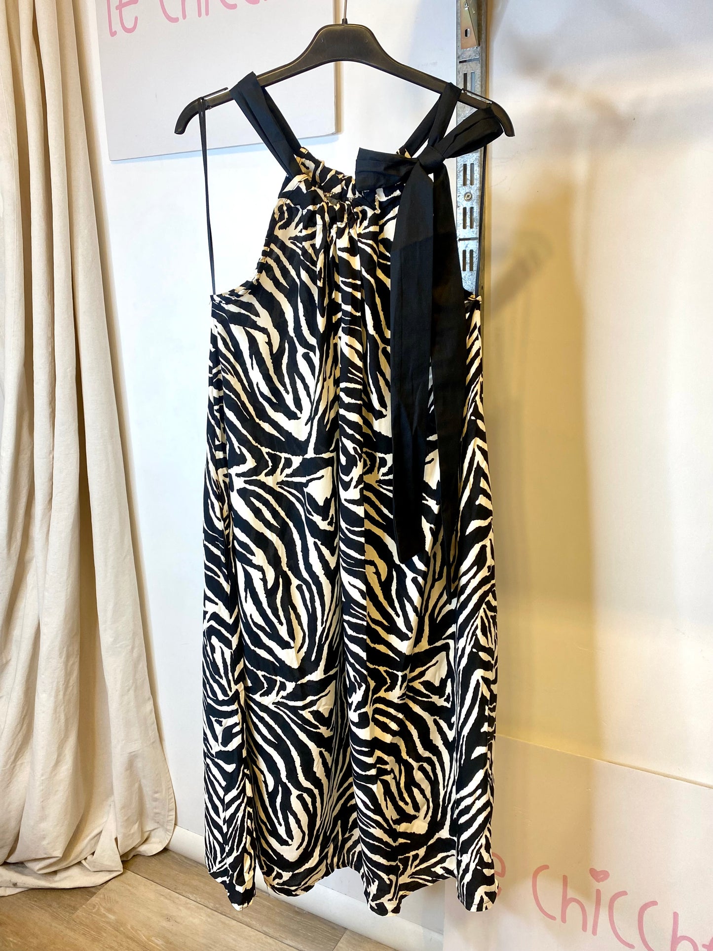 Abito fiocco animalier e zebra