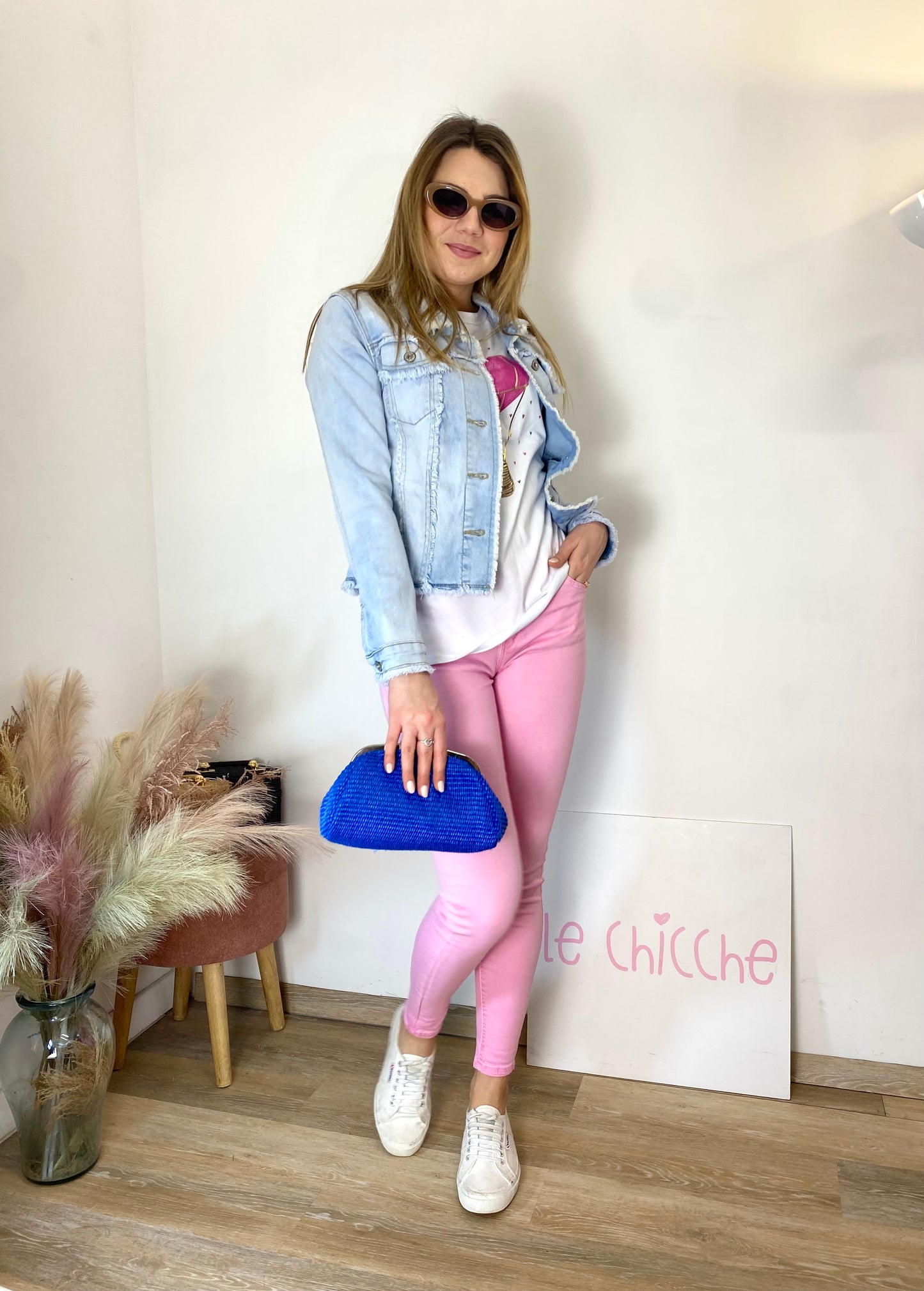 Jeans skinny rosa 3D6109