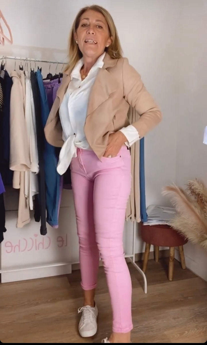 Jeans skinny rosa 3D6109