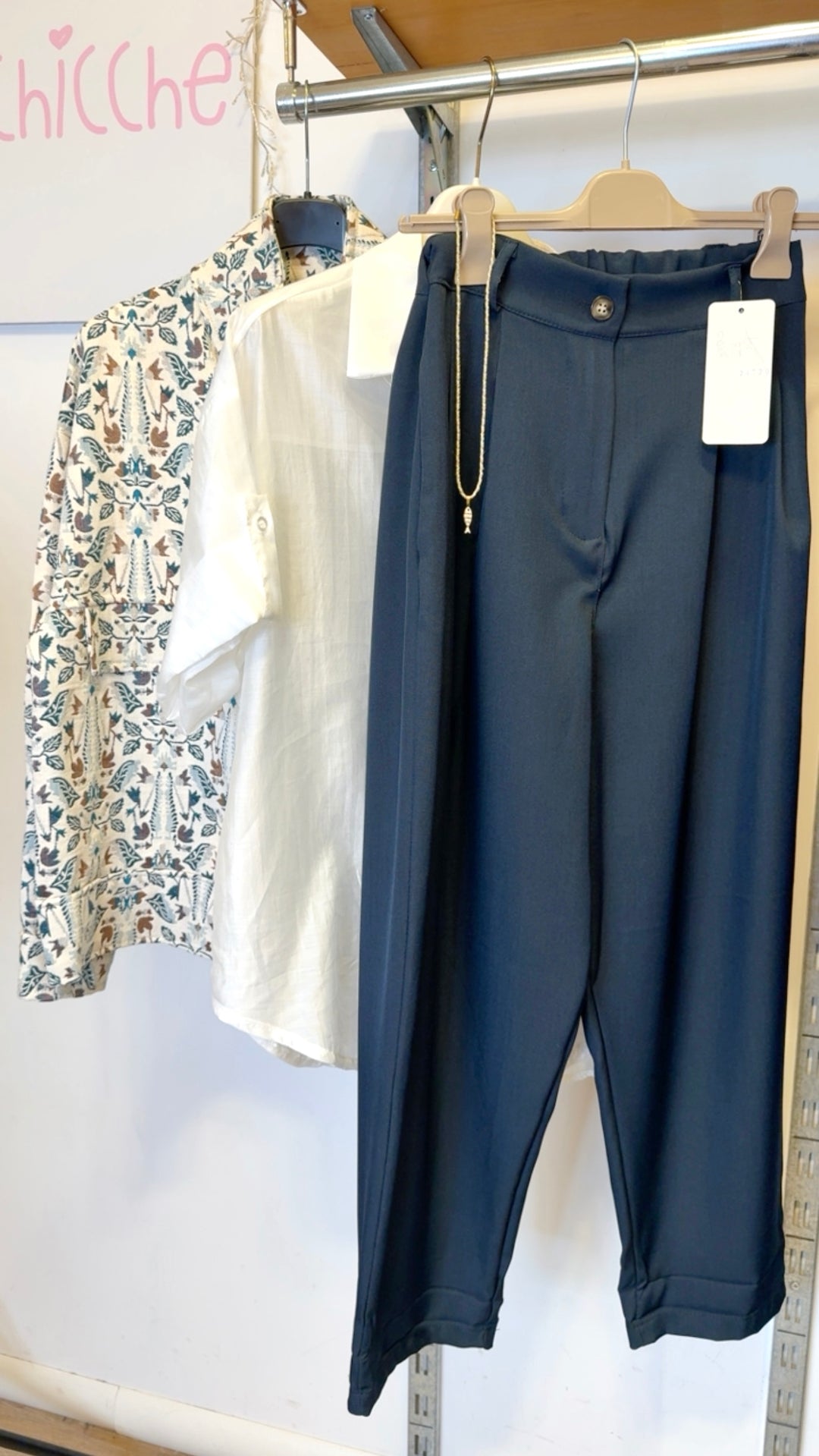 Pantaloni gamba morbida “ovetto”