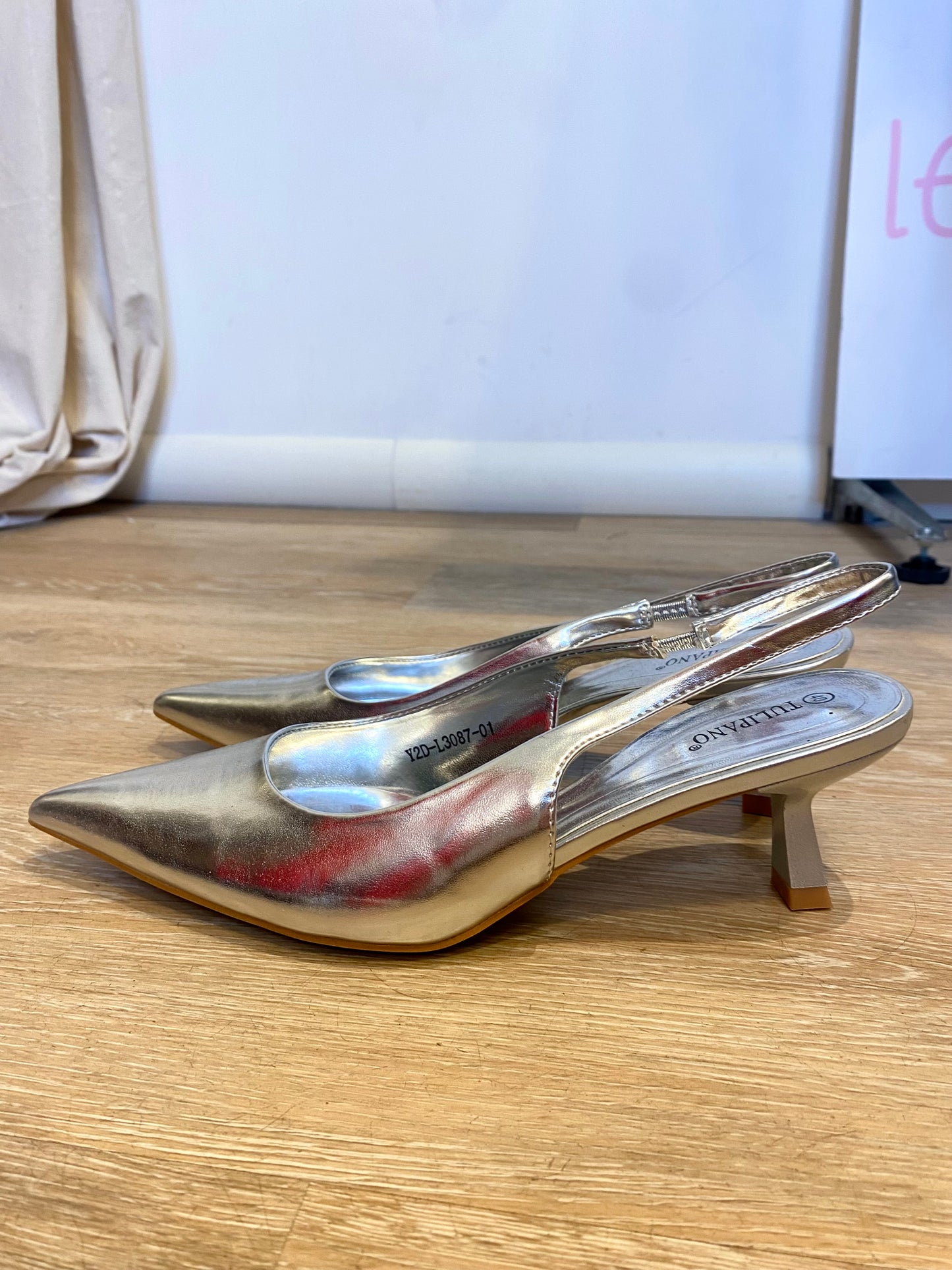 Slingback argento