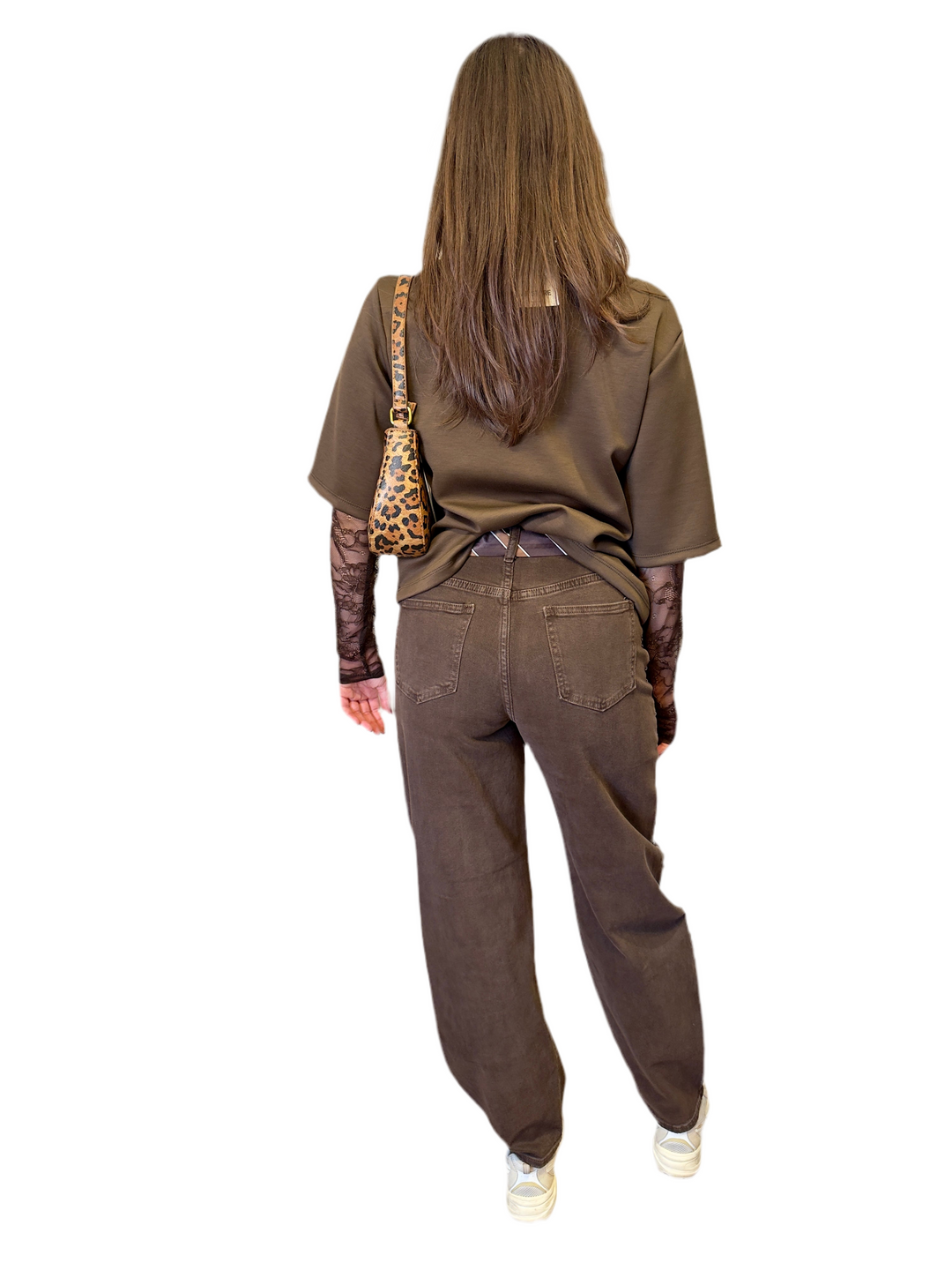 jeans marroni borchie  440001600