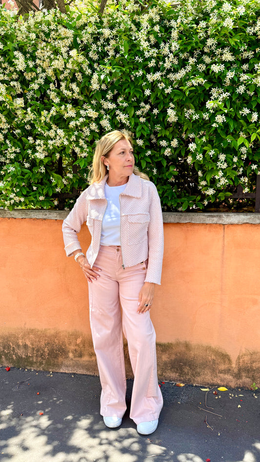 Pantaloni palazzo bottoni oro Bologna