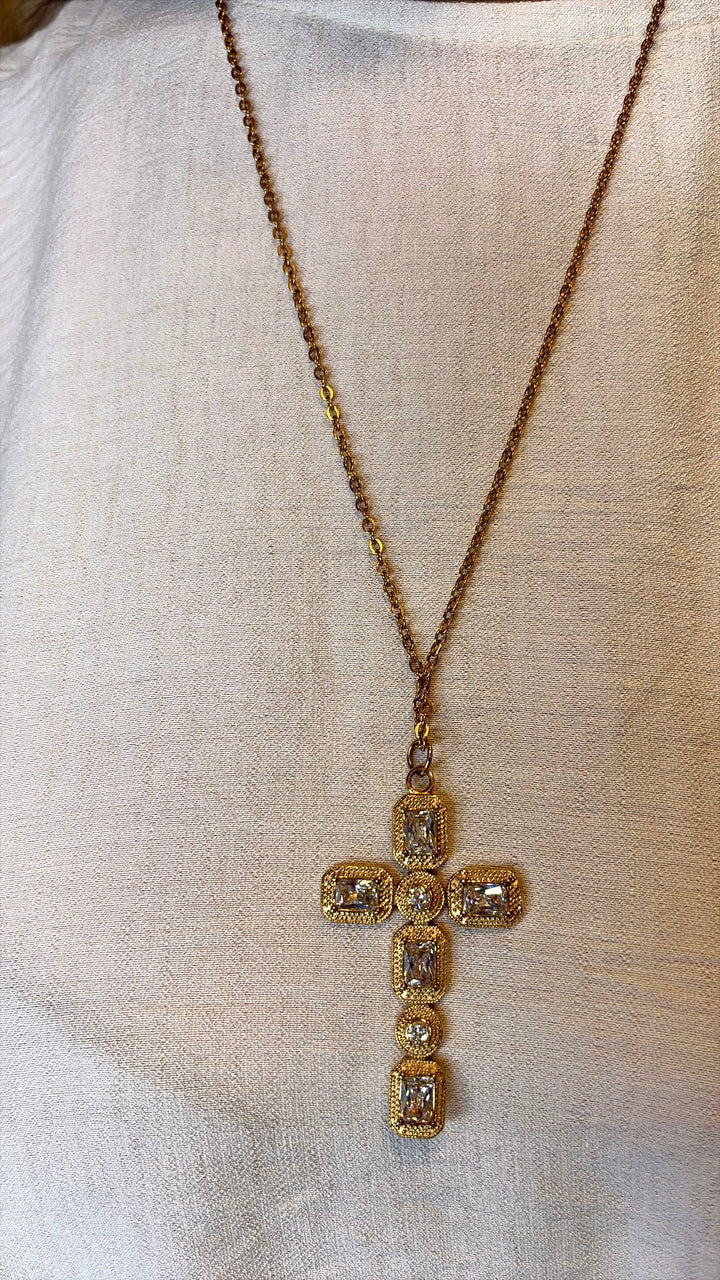 Collana lunga croce