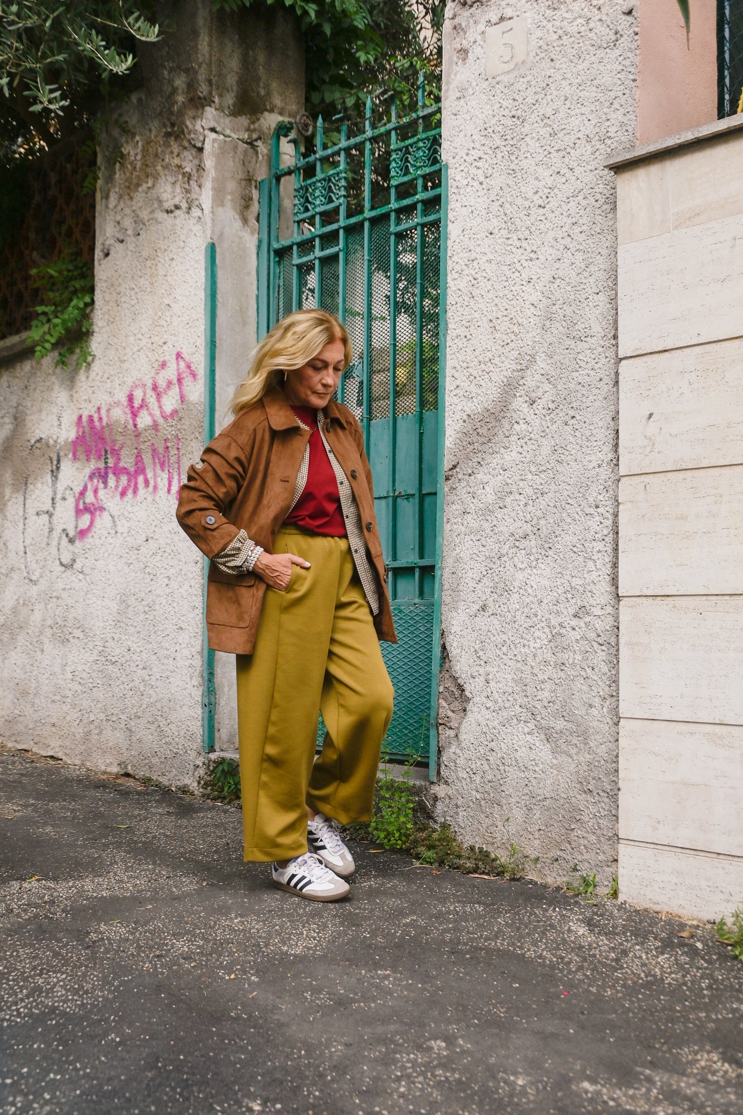 Collezione Bologna |Giacca in suede ecologico Priscilla