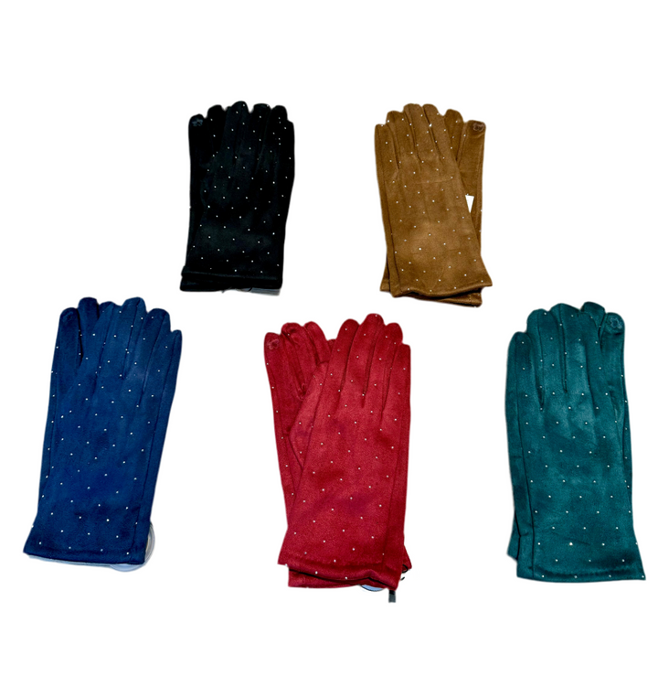 Guanti micro strass