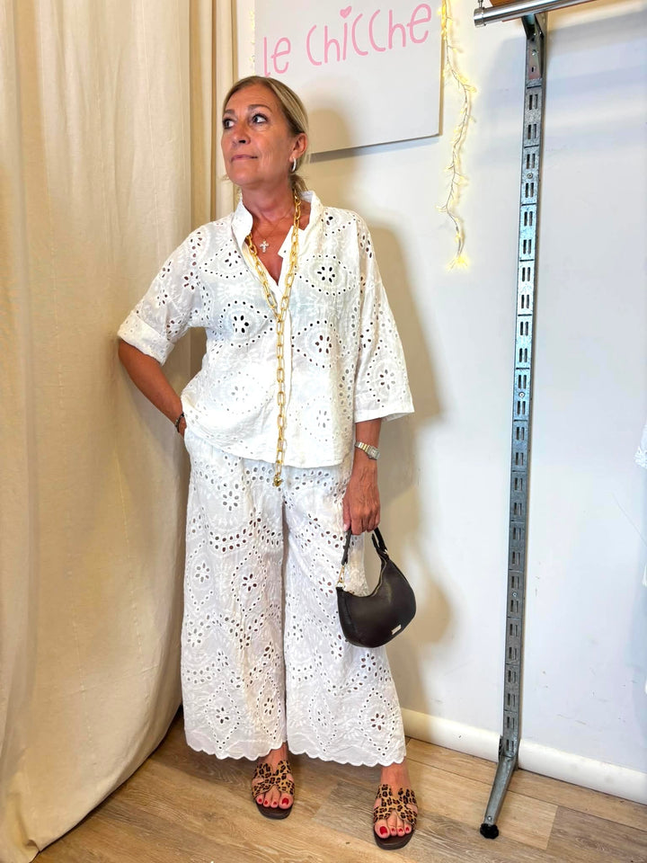 Camicia Sangallo, marrone