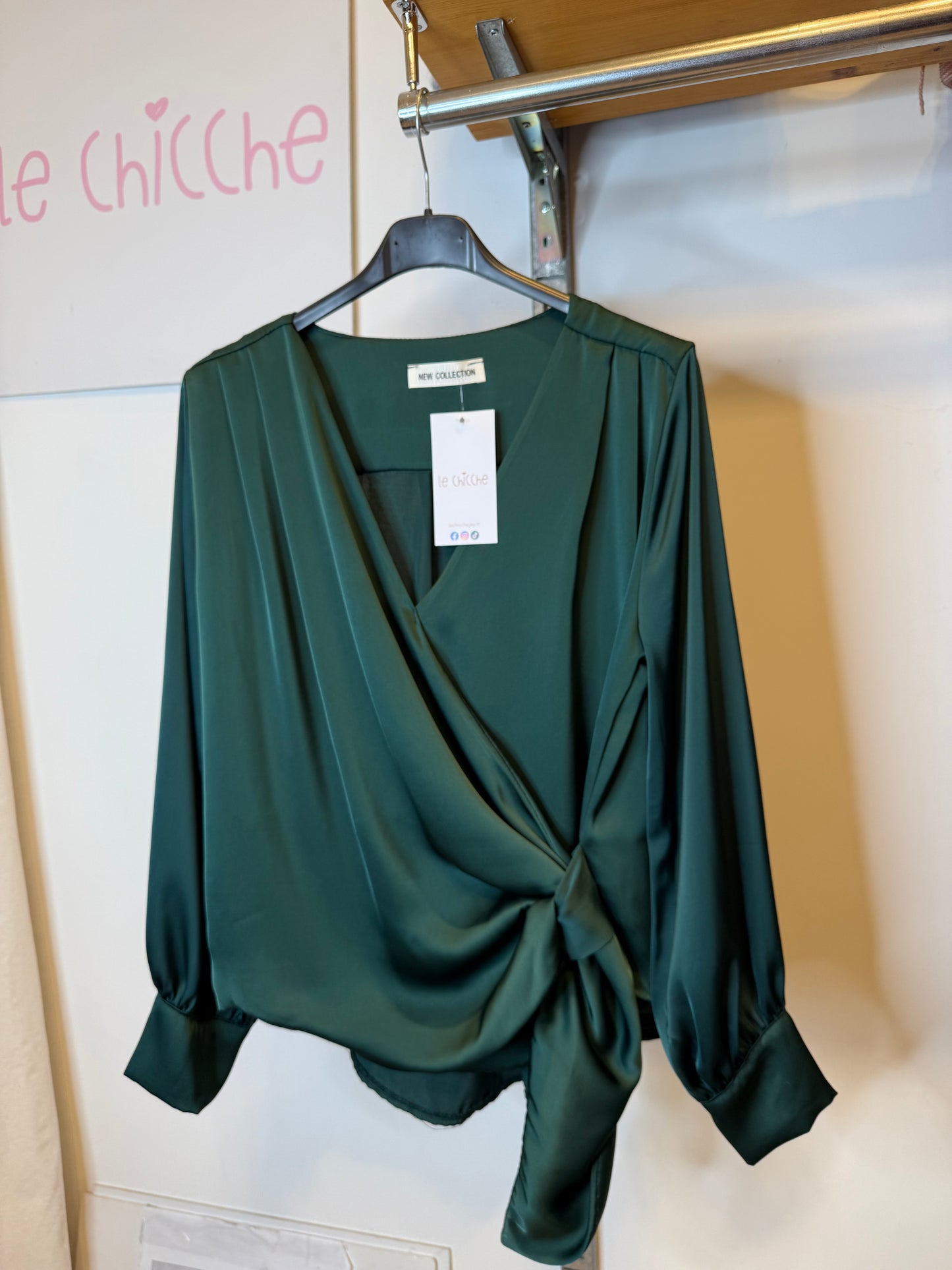 Blusa in raso Christy