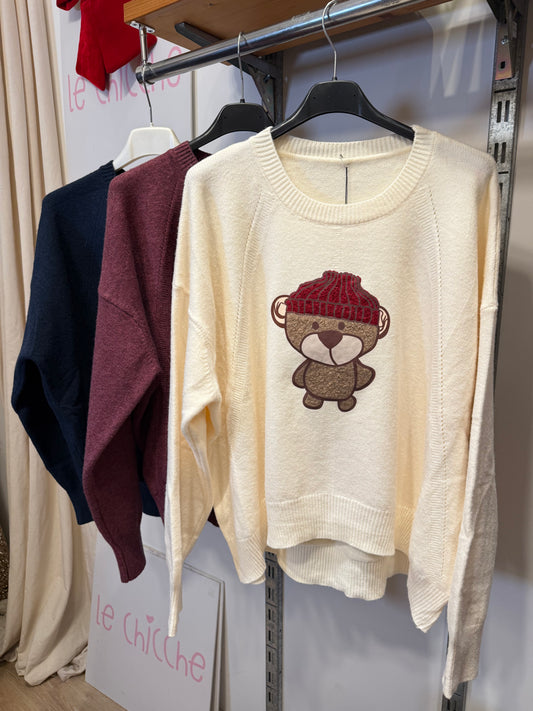 Maglione girocollo bear 🧸