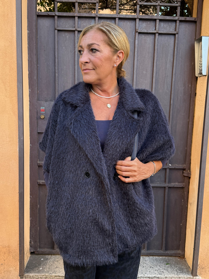 Gilet effetto peluche