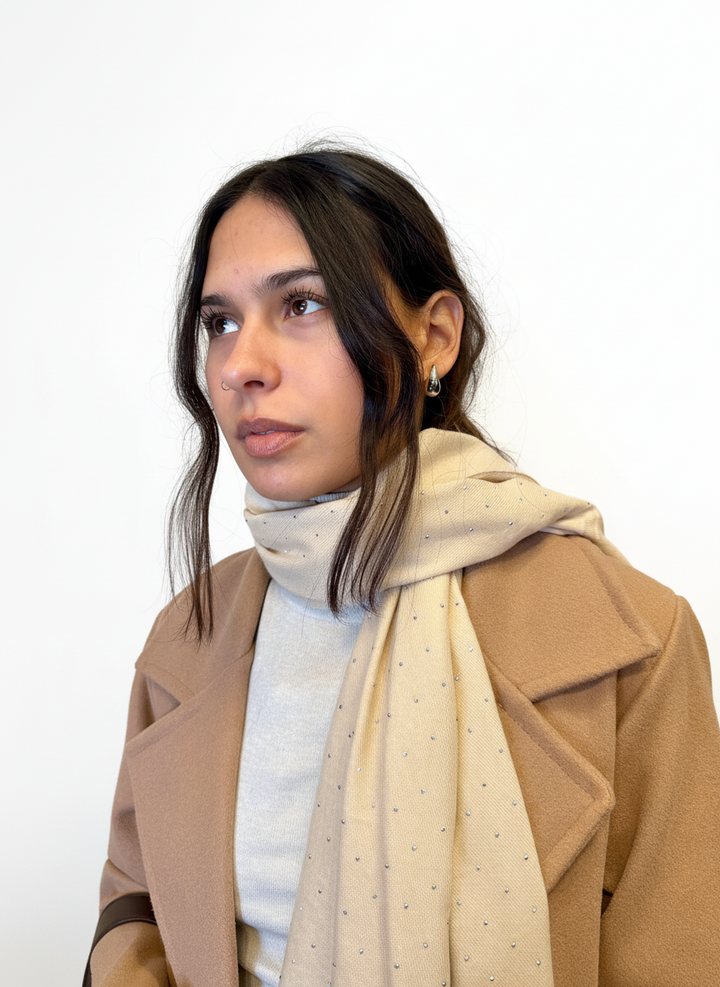Sciarpa in viscosa microstrass