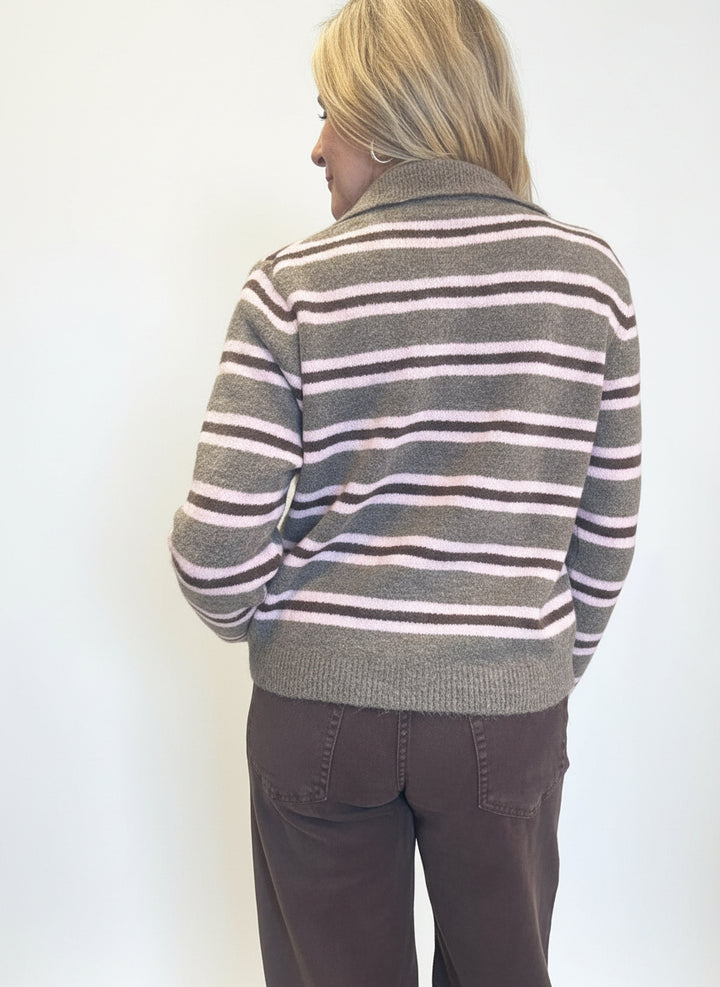 Luxury|Maglione polo a righe 51216