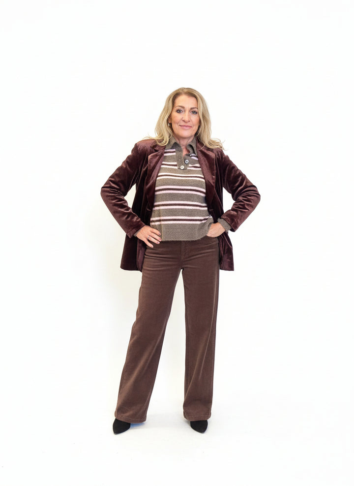 Back in stock Luxury|Blazer velluto liscio