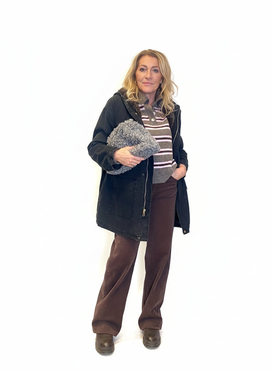 Luxury|30057 giaccone Eschimo grigio