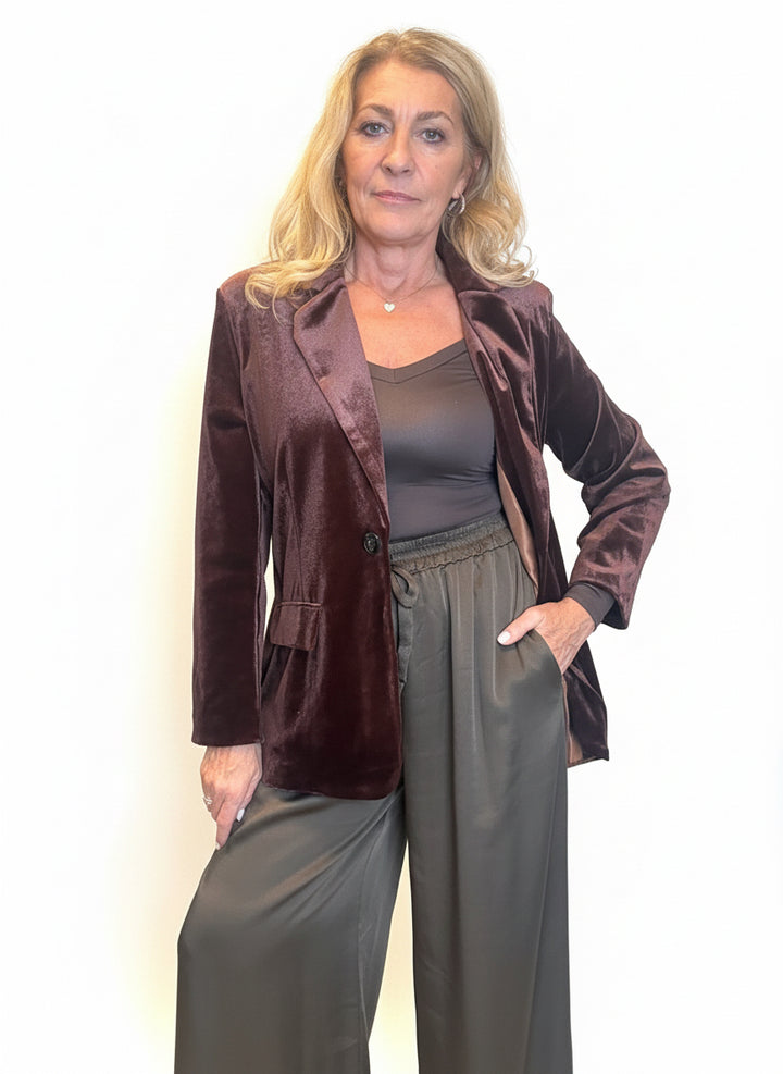 Back in stock Luxury|Blazer velluto liscio
